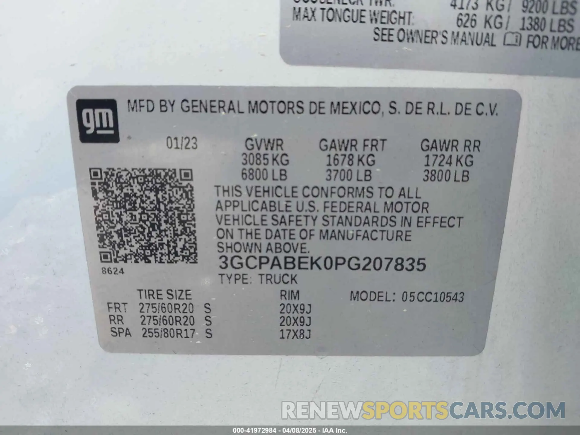 9 Photograph of a damaged car 3GCPABEK0PG207835 CHEVROLET SILVERADO 1500 2023