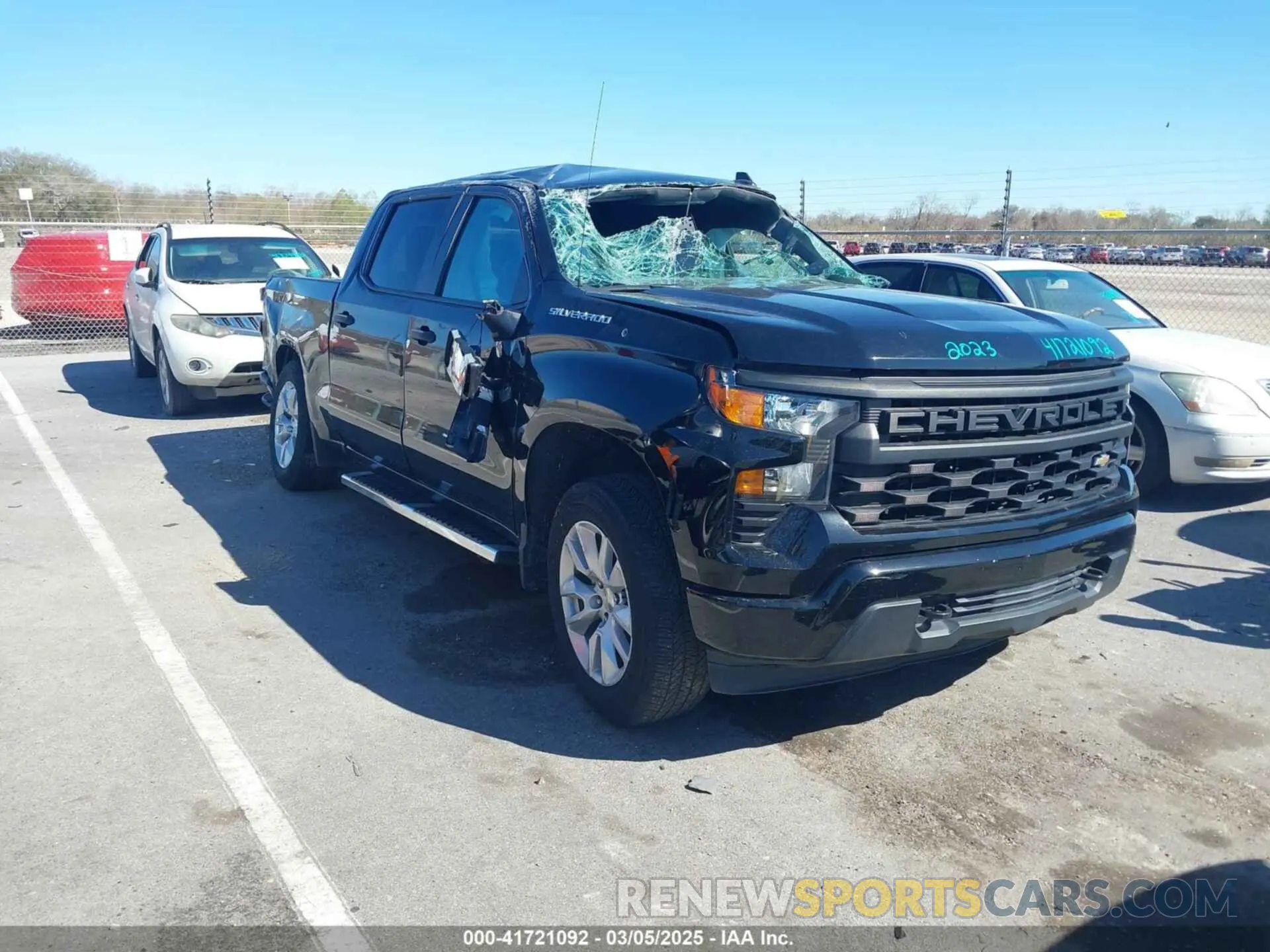 1 Photograph of a damaged car 3GCPABEK4PG176735 CHEVROLET SILVERADO 1500 2023