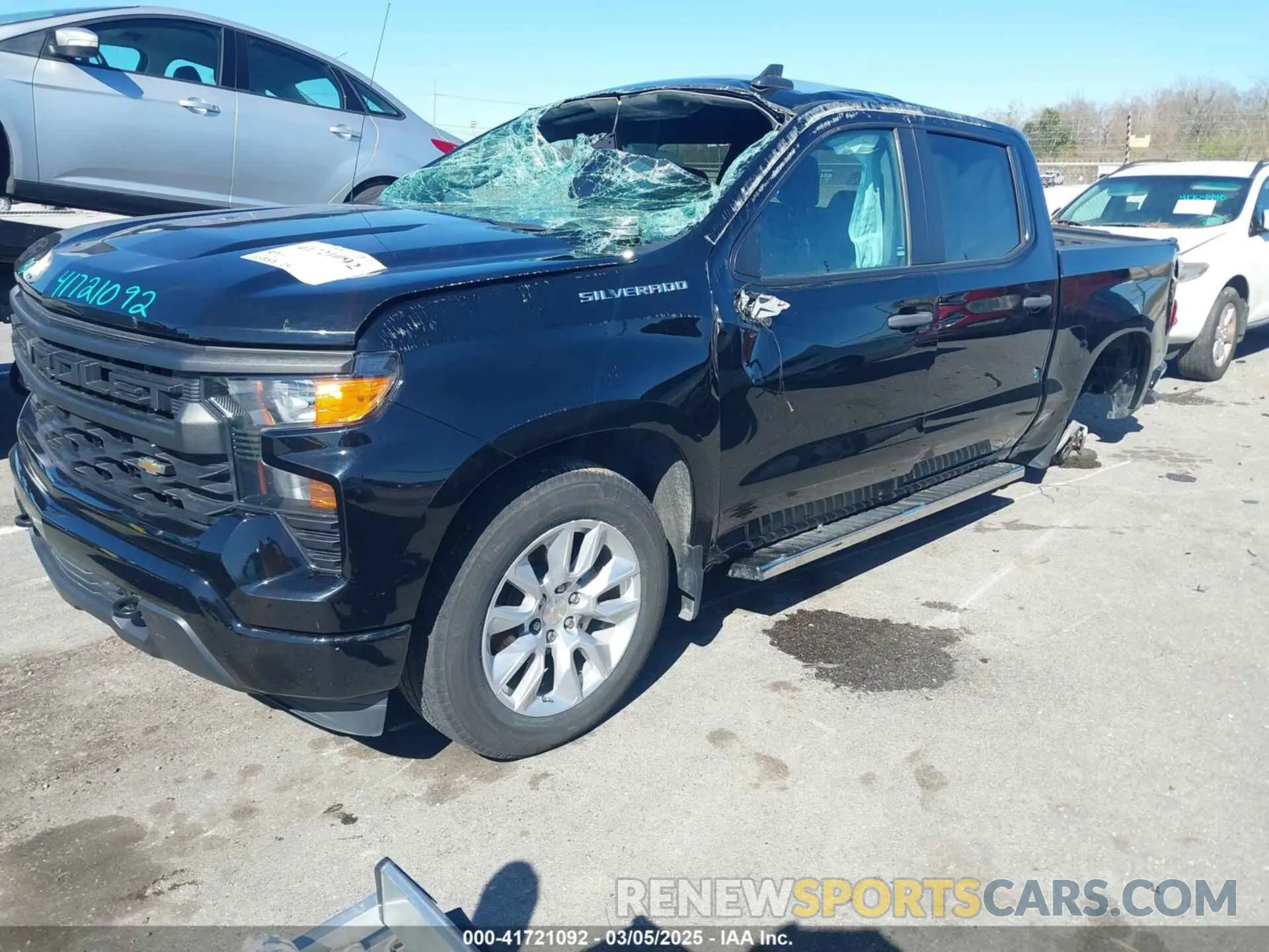 2 Photograph of a damaged car 3GCPABEK4PG176735 CHEVROLET SILVERADO 1500 2023