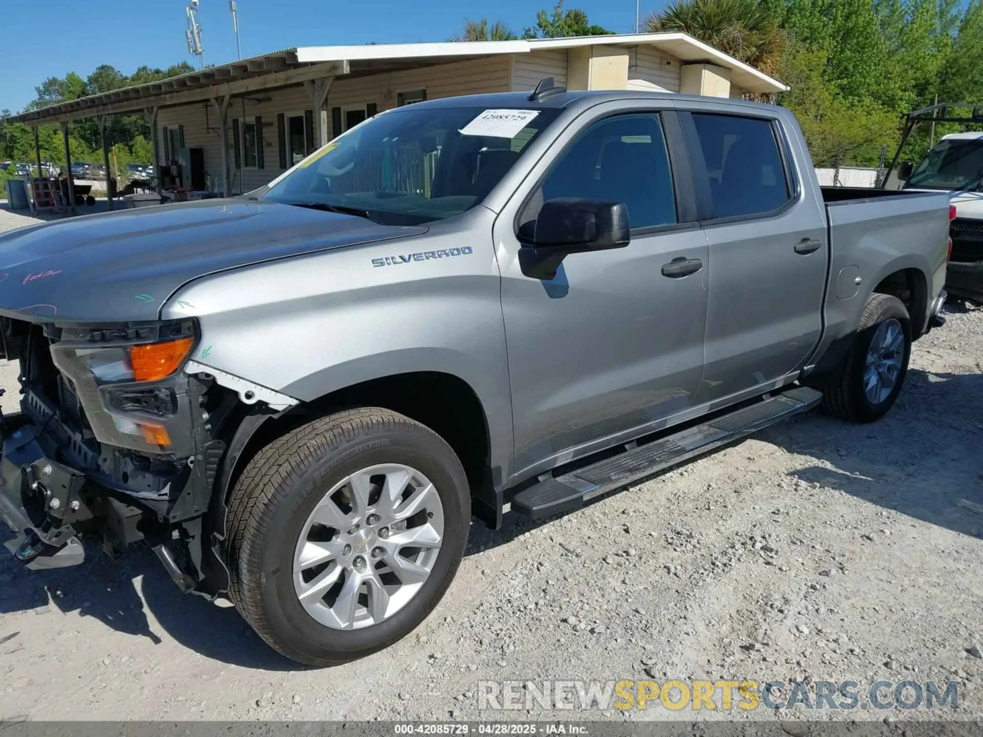 2 Photograph of a damaged car 3GCPABEK5PG153934 CHEVROLET SILVERADO 1500 2023