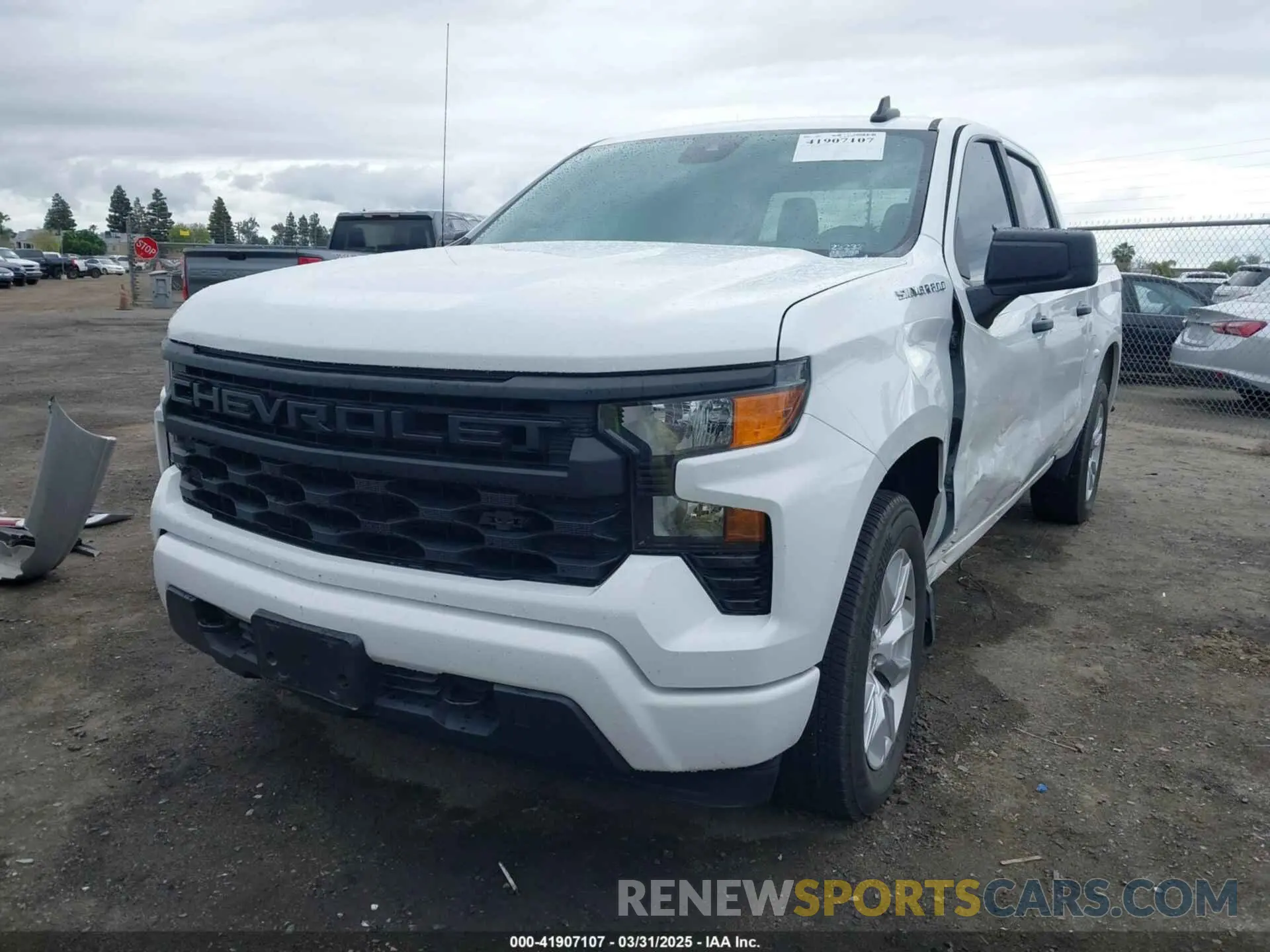 2 Photograph of a damaged car 3GCPABEKXPG189974 CHEVROLET SILVERADO 1500 2023