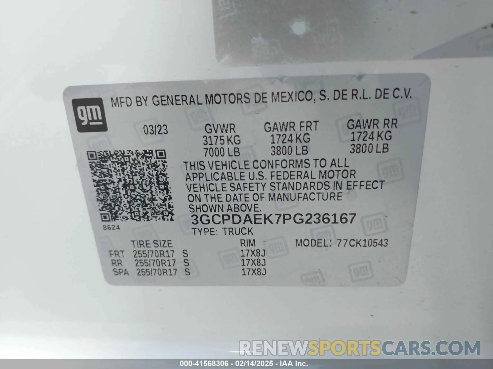 9 Photograph of a damaged car 3GCPDAEK7PG236167 CHEVROLET SILVERADO 1500 2023