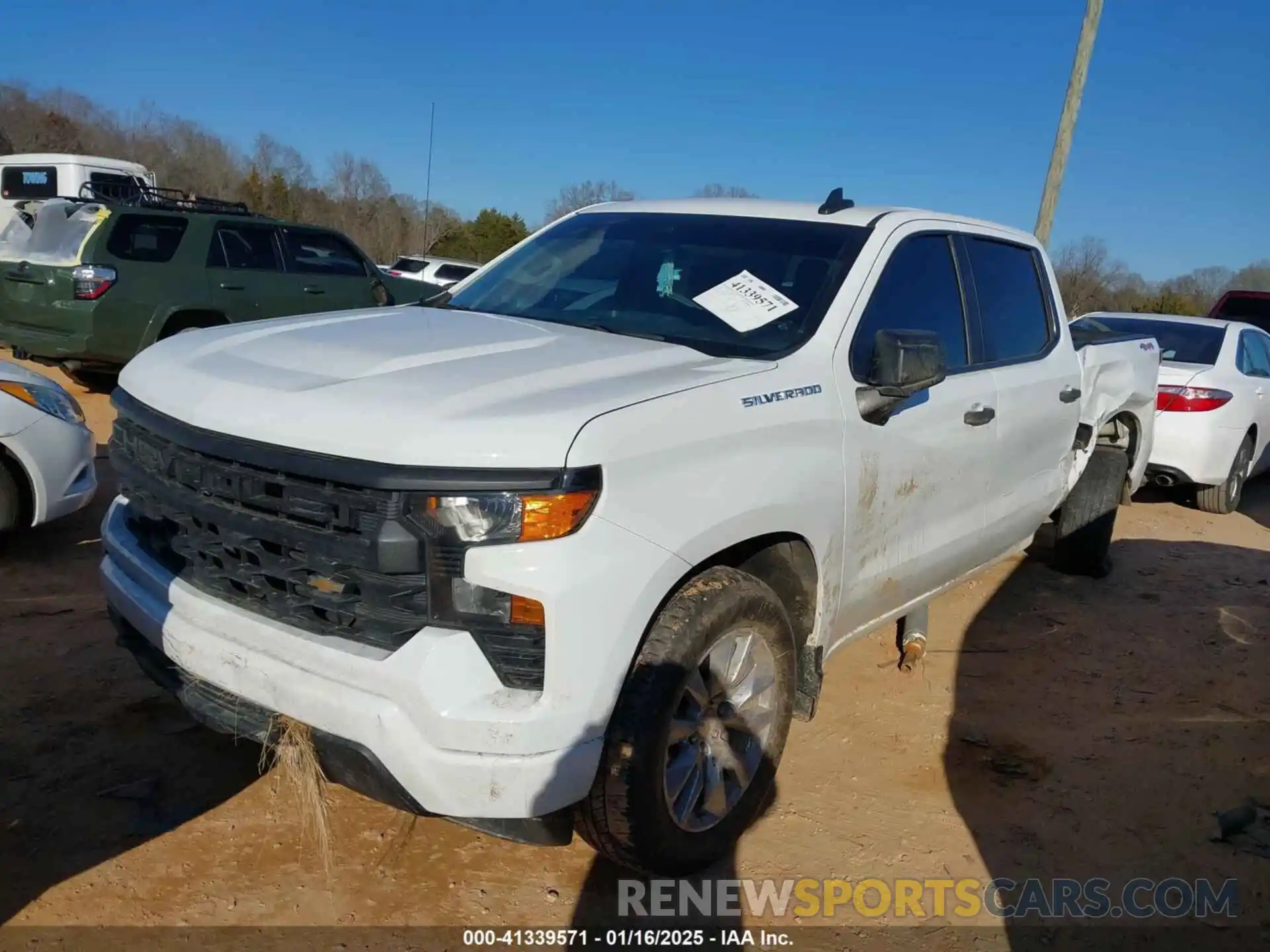 2 Photograph of a damaged car 3GCPDBEK9PG148856 CHEVROLET SILVERADO 1500 2023