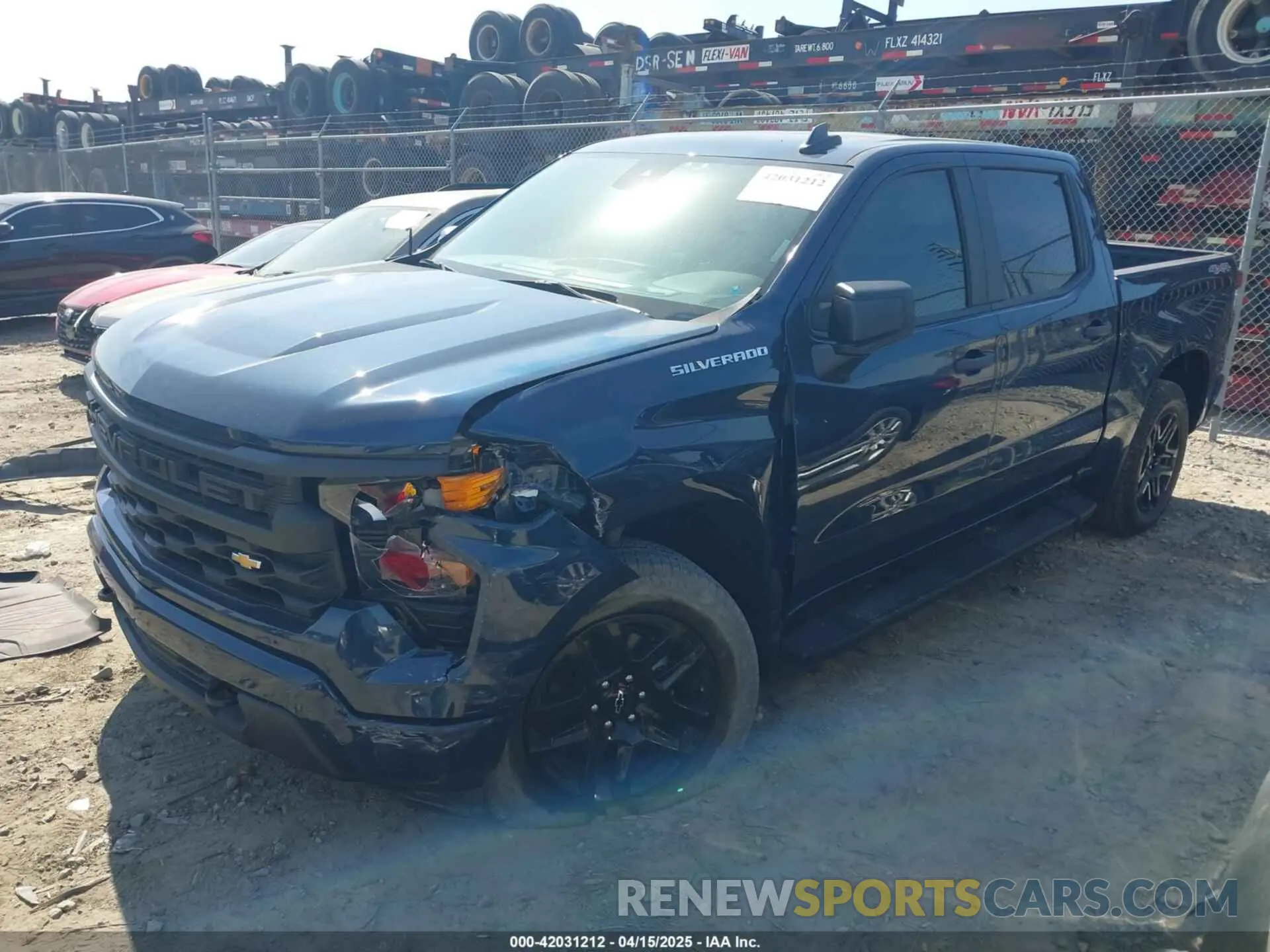 2 Photograph of a damaged car 3GCPDBEKXPG163270 CHEVROLET SILVERADO 1500 2023