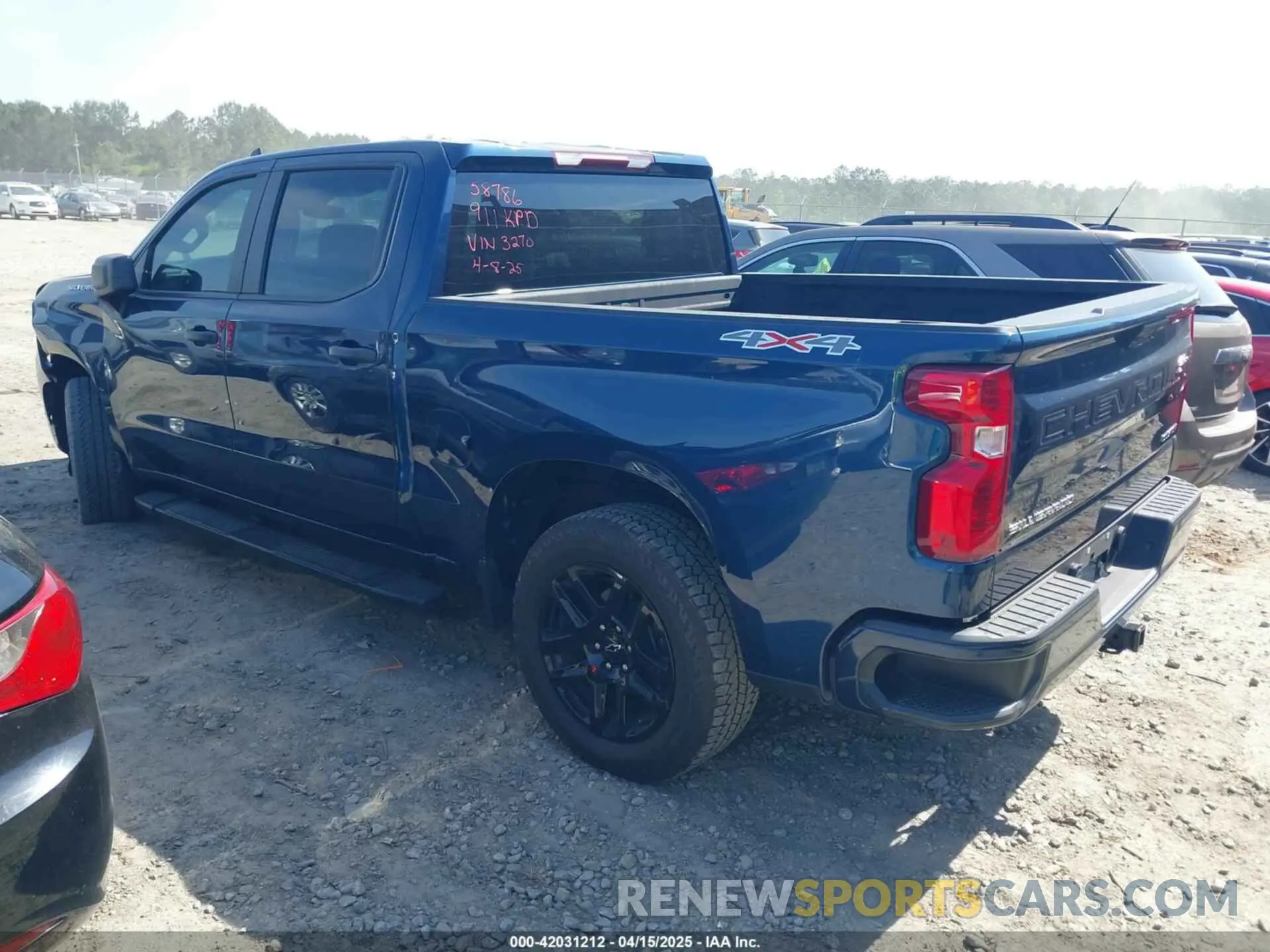 3 Photograph of a damaged car 3GCPDBEKXPG163270 CHEVROLET SILVERADO 1500 2023