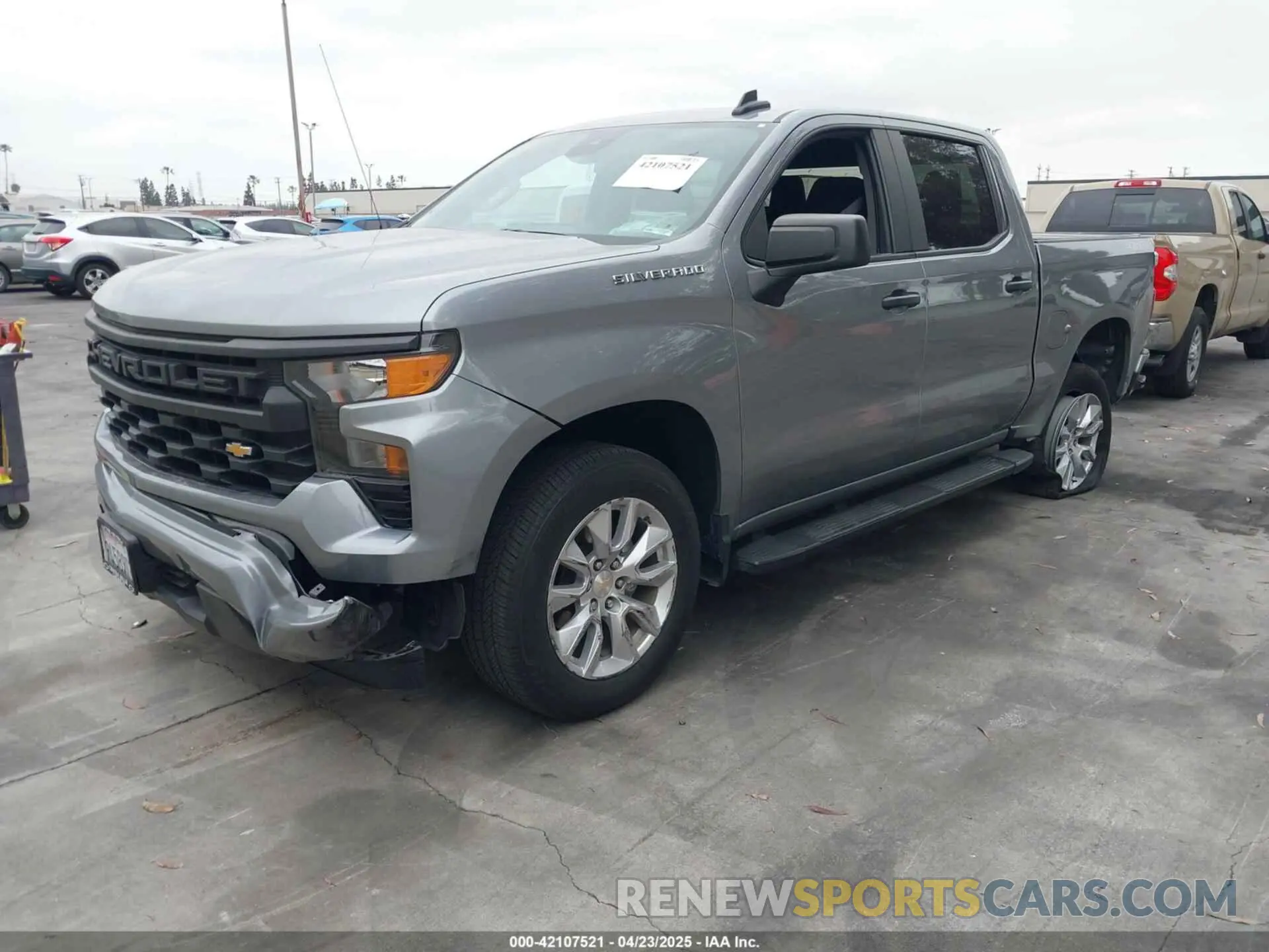 2 Photograph of a damaged car 3GCPDBEKXPG221524 CHEVROLET SILVERADO 1500 2023