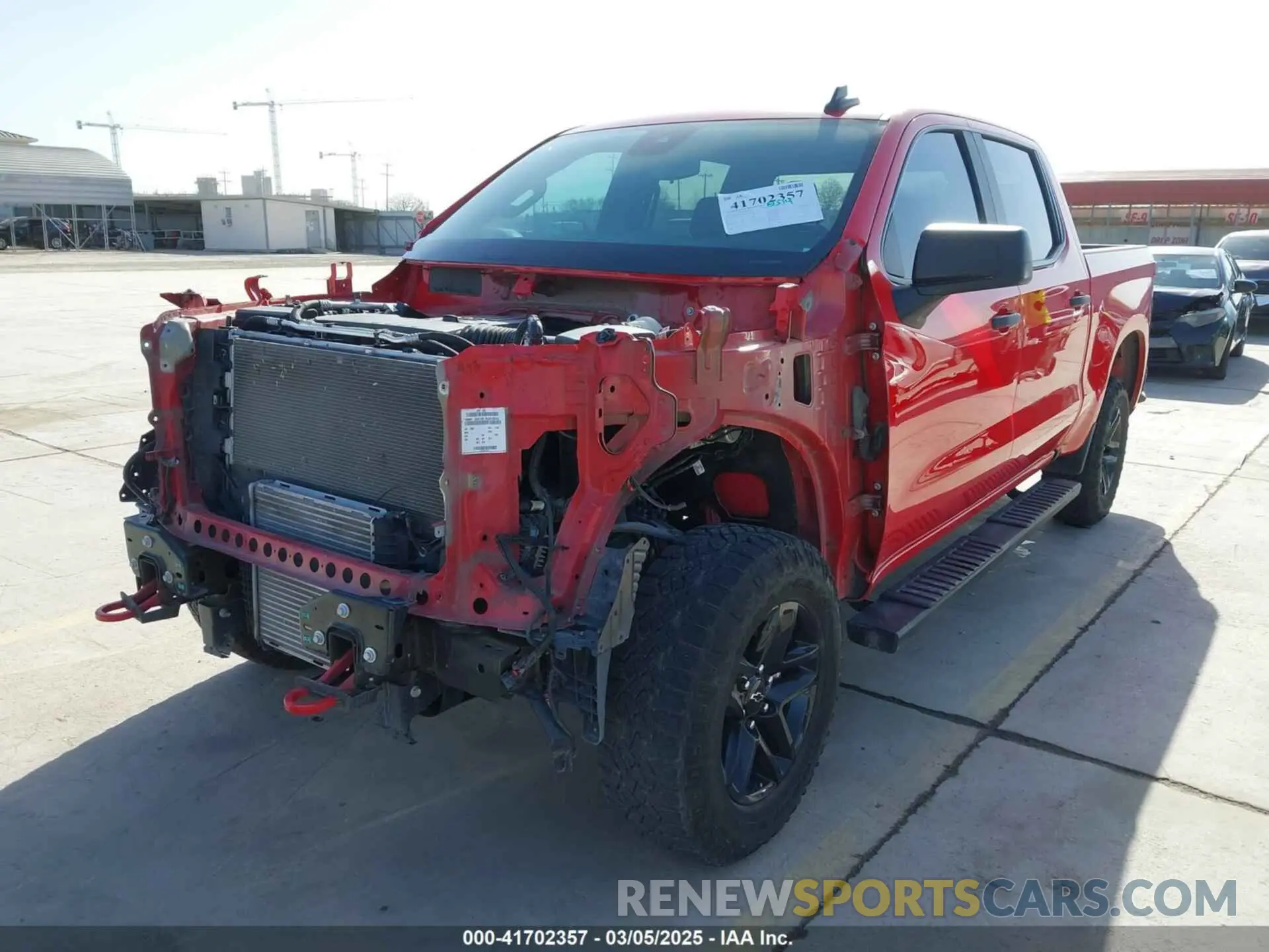 2 Photograph of a damaged car 3GCPDCEK5PG122180 CHEVROLET SILVERADO 1500 2023