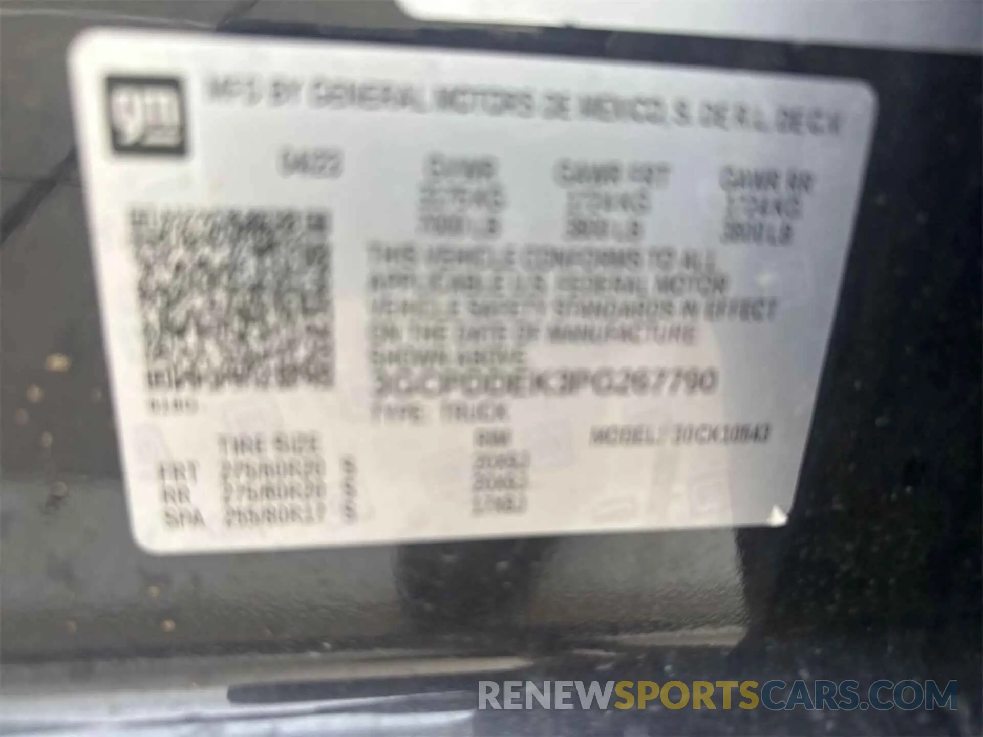 8 Photograph of a damaged car 3GCPDDEK3PG267790 CHEVROLET SILVERADO 1500 2023