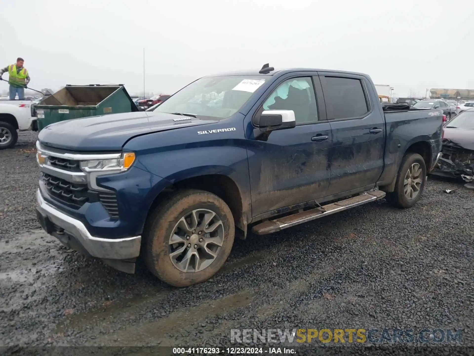 2 Photograph of a damaged car 3GCUDDE82PG127897 CHEVROLET SILVERADO 1500 2023