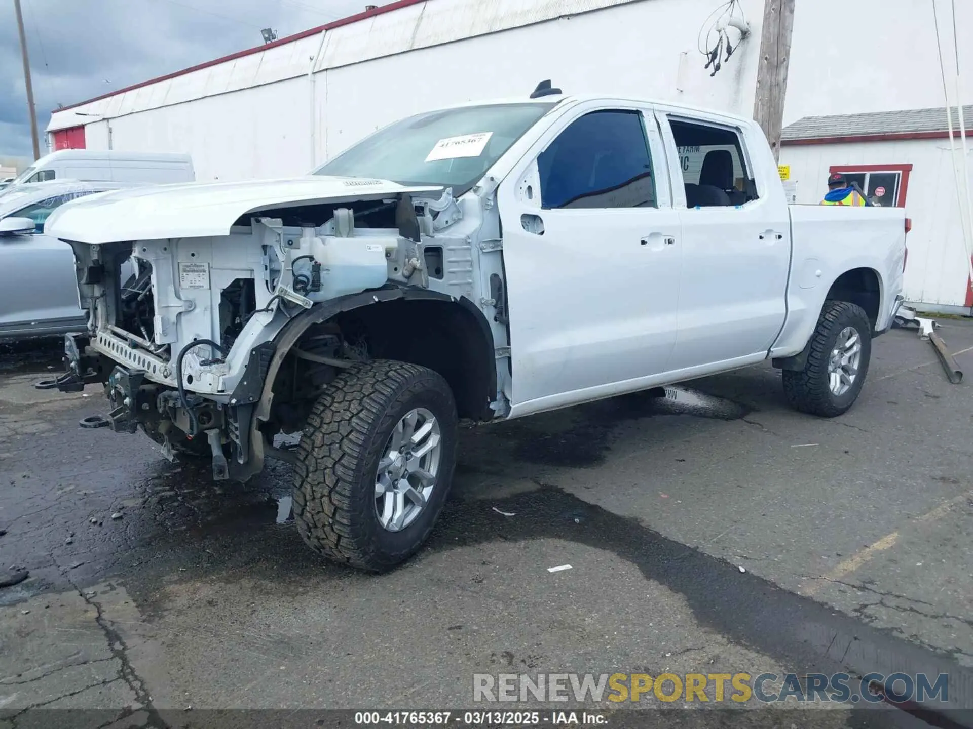 2 Photograph of a damaged car 3GCUDDE83PG248745 CHEVROLET SILVERADO 1500 2023