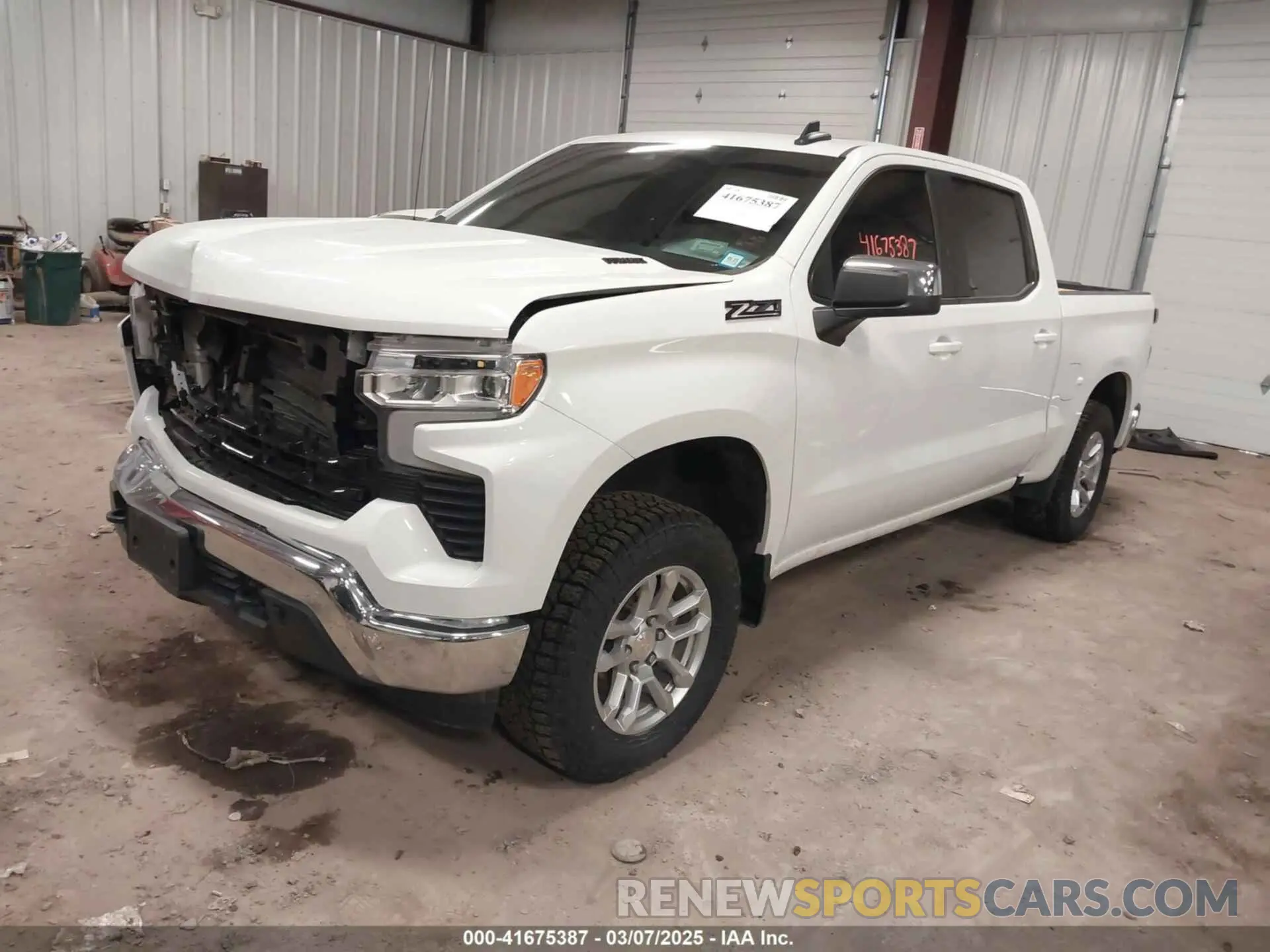 2 Photograph of a damaged car 3GCUDDE85PG128770 CHEVROLET SILVERADO 1500 2023