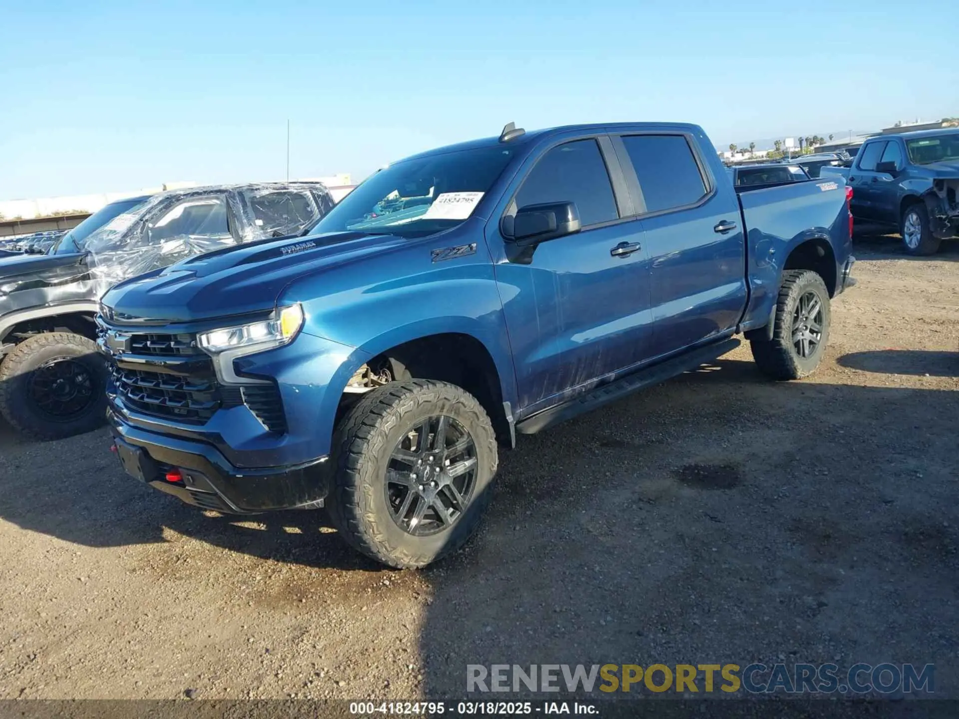 2 Photograph of a damaged car 3GCUDFE8XPG152588 CHEVROLET SILVERADO 1500 2023