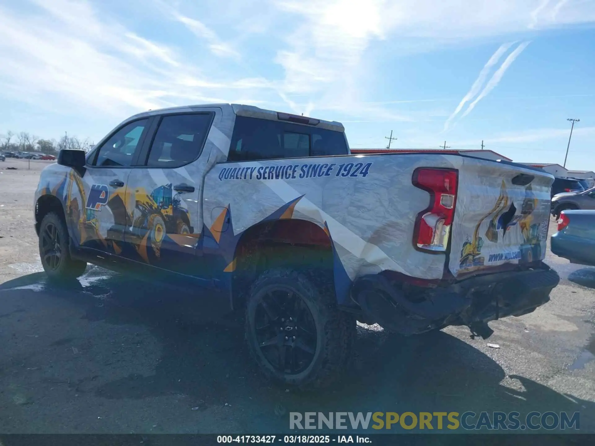 3 Photograph of a damaged car 3GCUDFED3PG197885 CHEVROLET SILVERADO 1500 2023