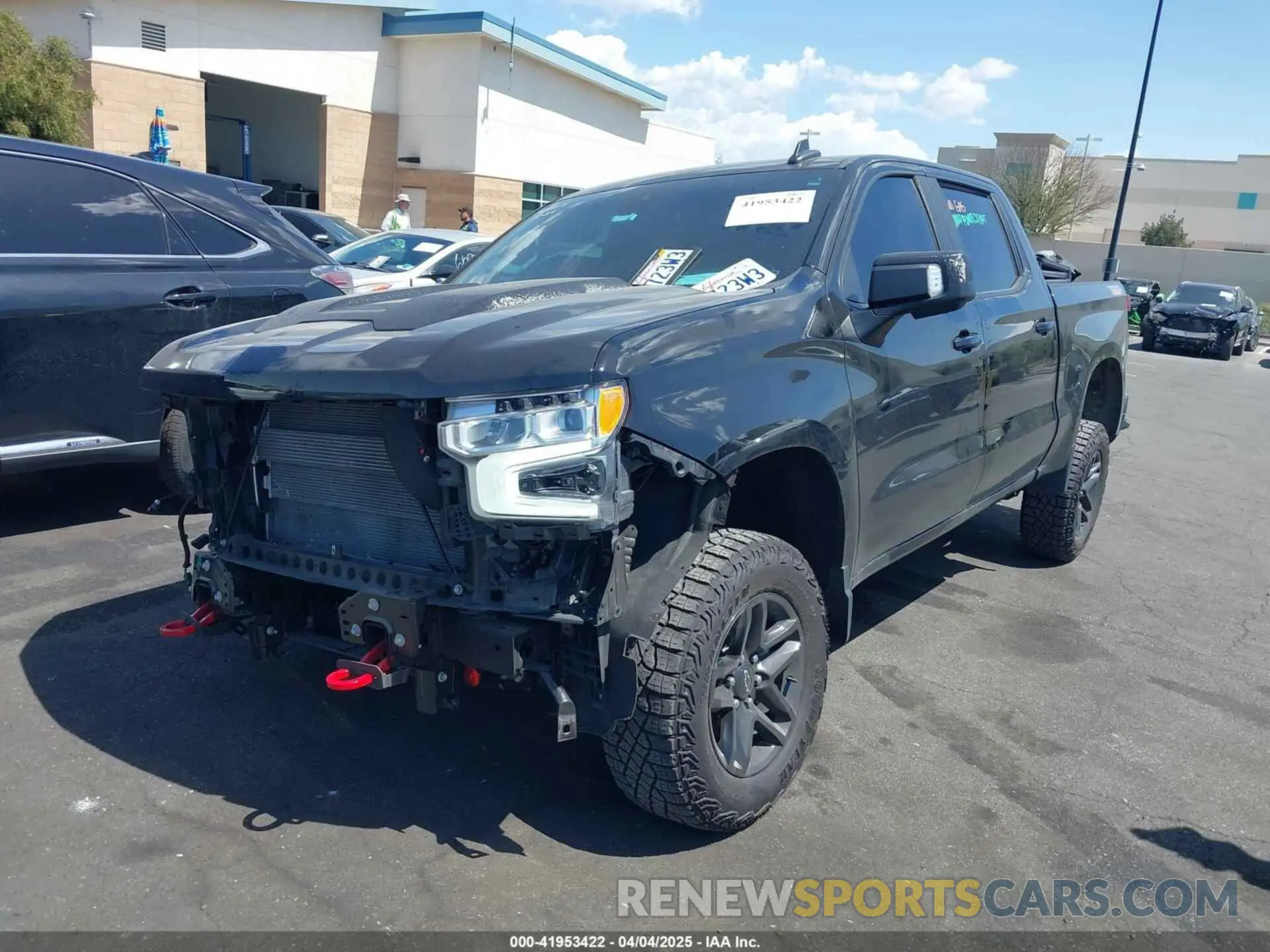 2 Photograph of a damaged car 3GCUDFED4PG344246 CHEVROLET SILVERADO 1500 2023