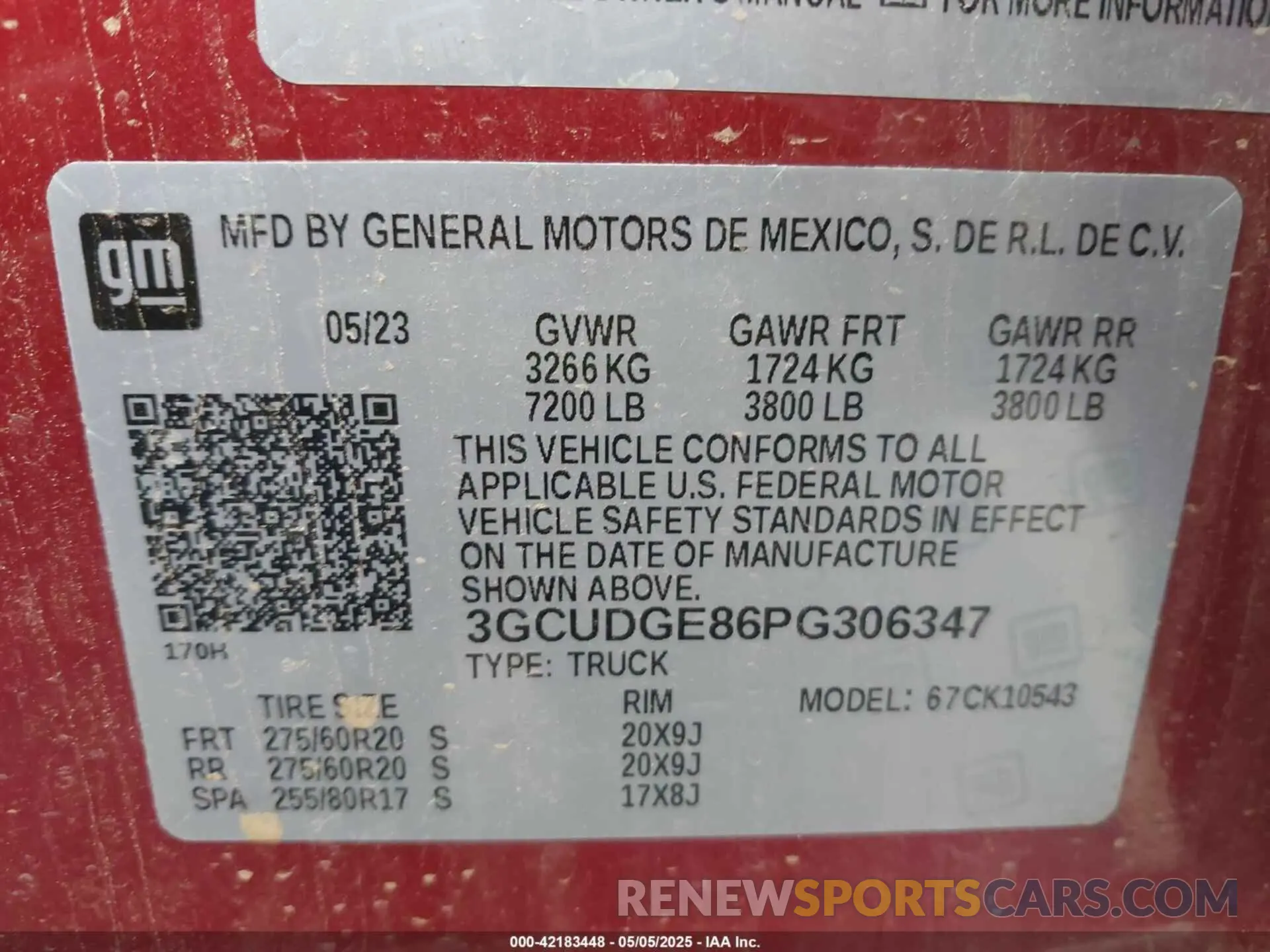 9 Photograph of a damaged car 3GCUDGE86PG306347 CHEVROLET SILVERADO 1500 2023