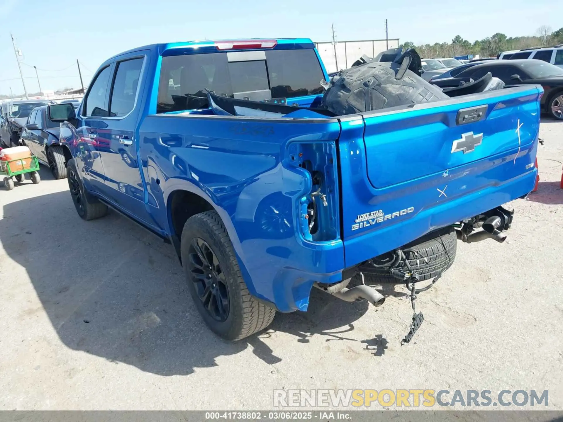 3 Photograph of a damaged car 3GCUDGEDXPG282096 CHEVROLET SILVERADO 1500 2023