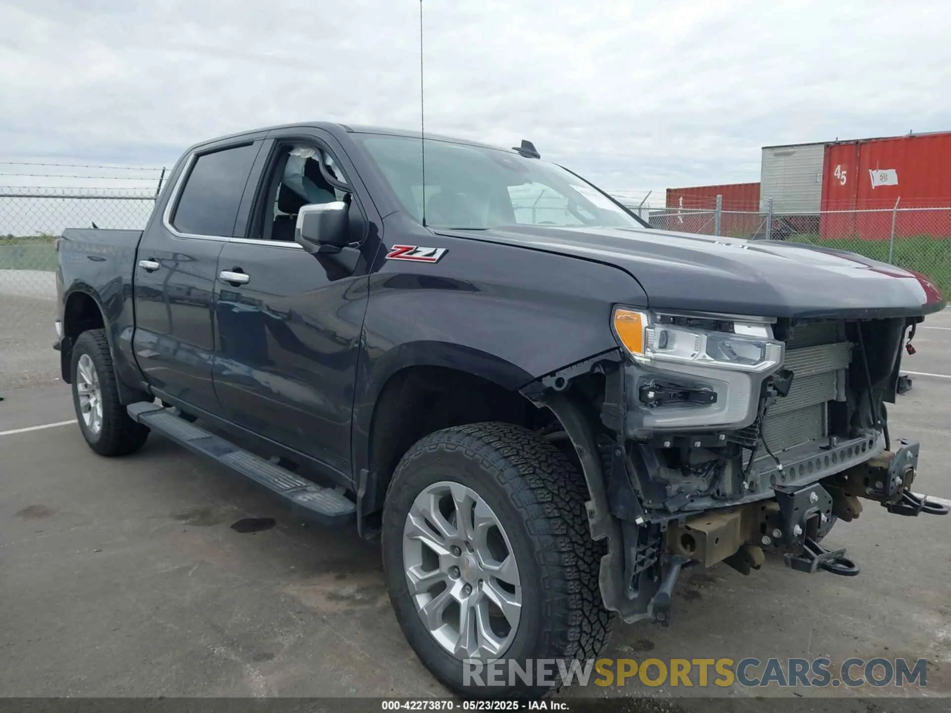 1 Photograph of a damaged car 3GCUDGELXPG356978 CHEVROLET SILVERADO 1500 2023