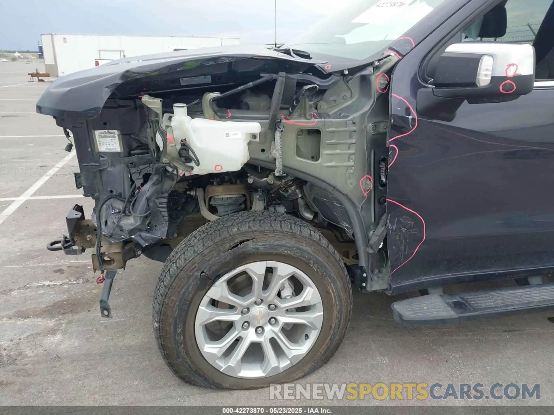 6 Photograph of a damaged car 3GCUDGELXPG356978 CHEVROLET SILVERADO 1500 2023