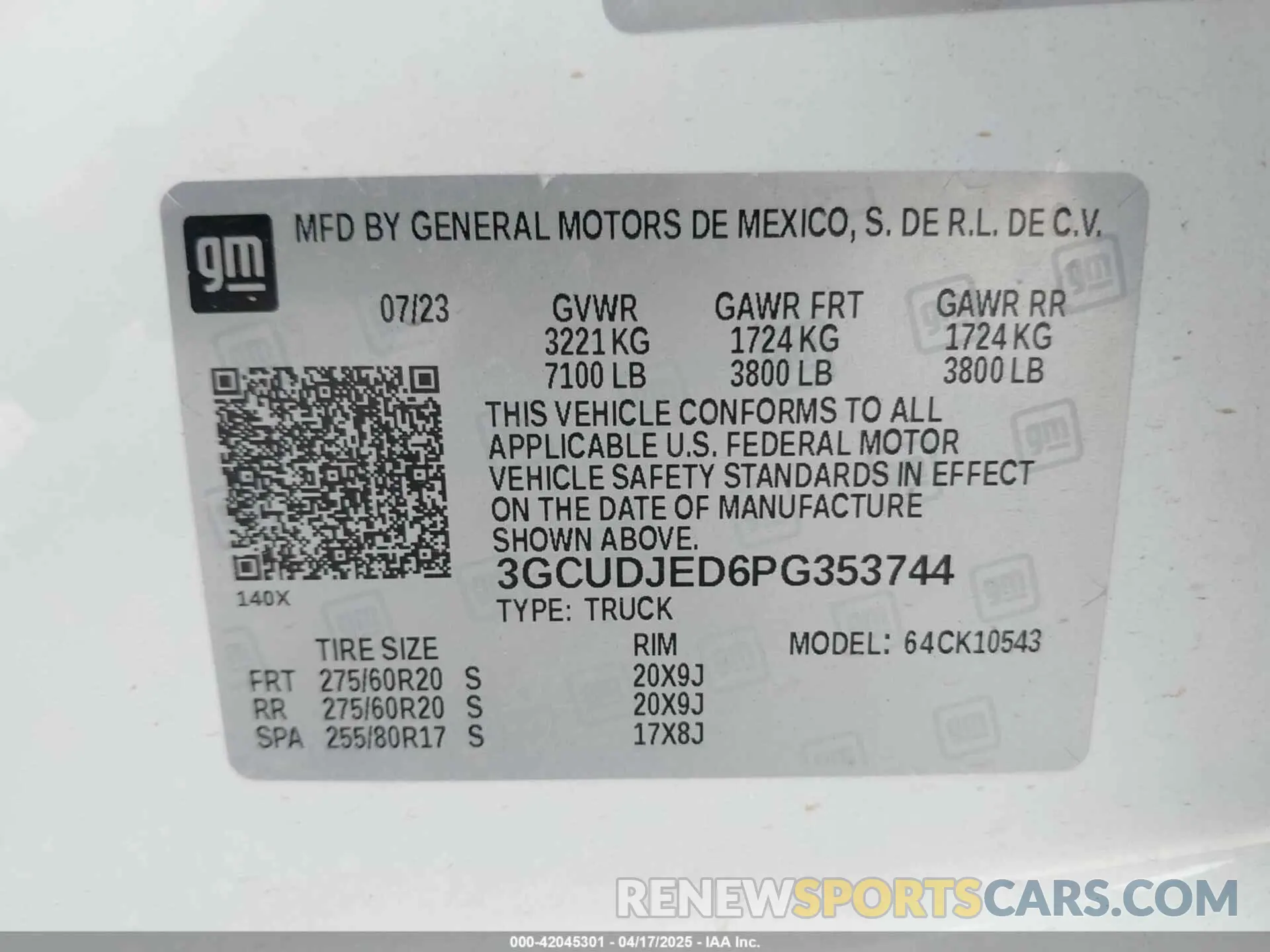 9 Photograph of a damaged car 3GCUDJED6PG353744 CHEVROLET SILVERADO 1500 2023