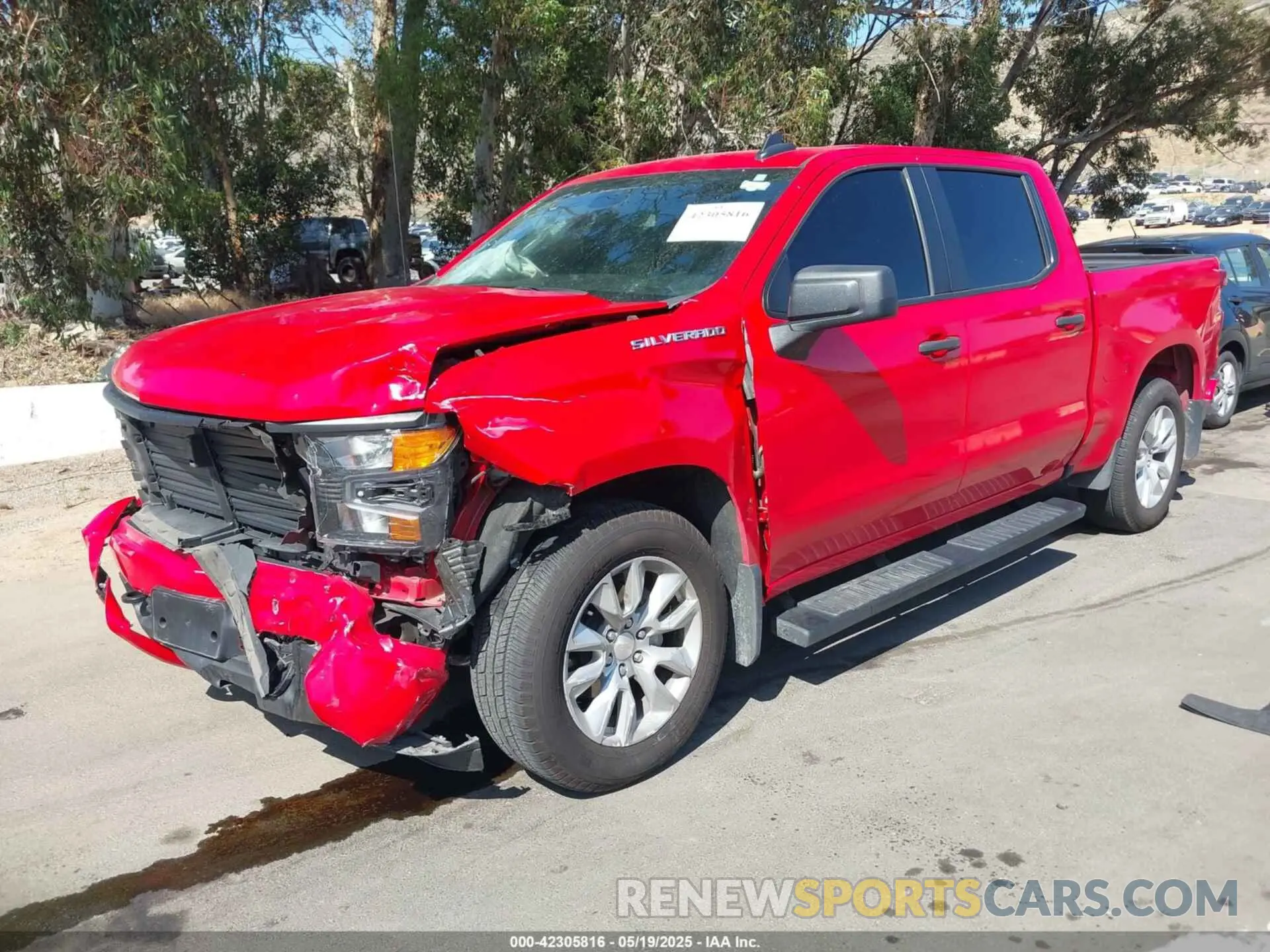 2 Photograph of a damaged car 1GCPABEK5RZ155640 CHEVROLET SILVERADO 1500 2024