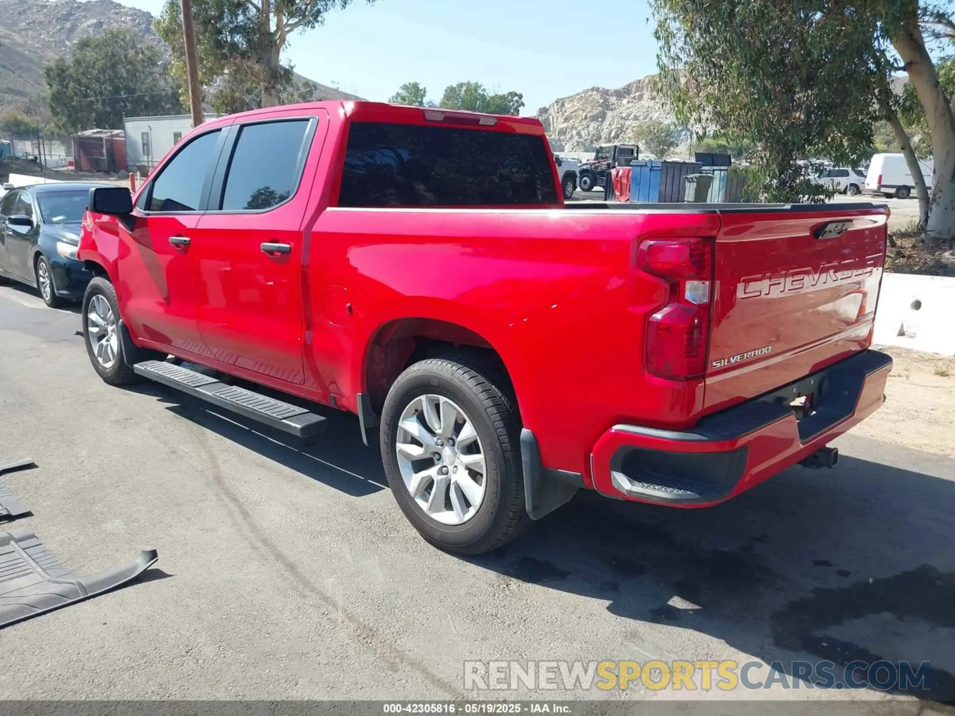 3 Photograph of a damaged car 1GCPABEK5RZ155640 CHEVROLET SILVERADO 1500 2024