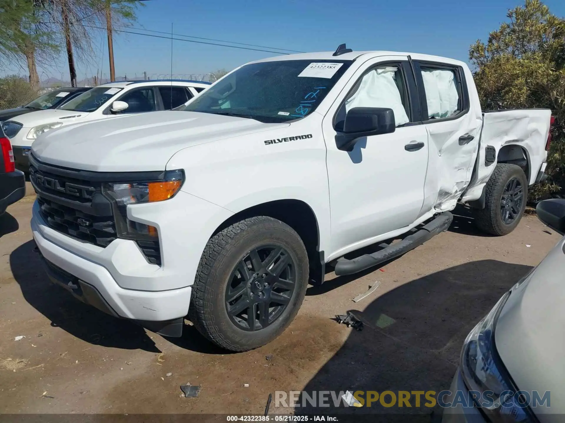 2 Photograph of a damaged car 1GCPABEK5RZ181171 CHEVROLET SILVERADO 1500 2024