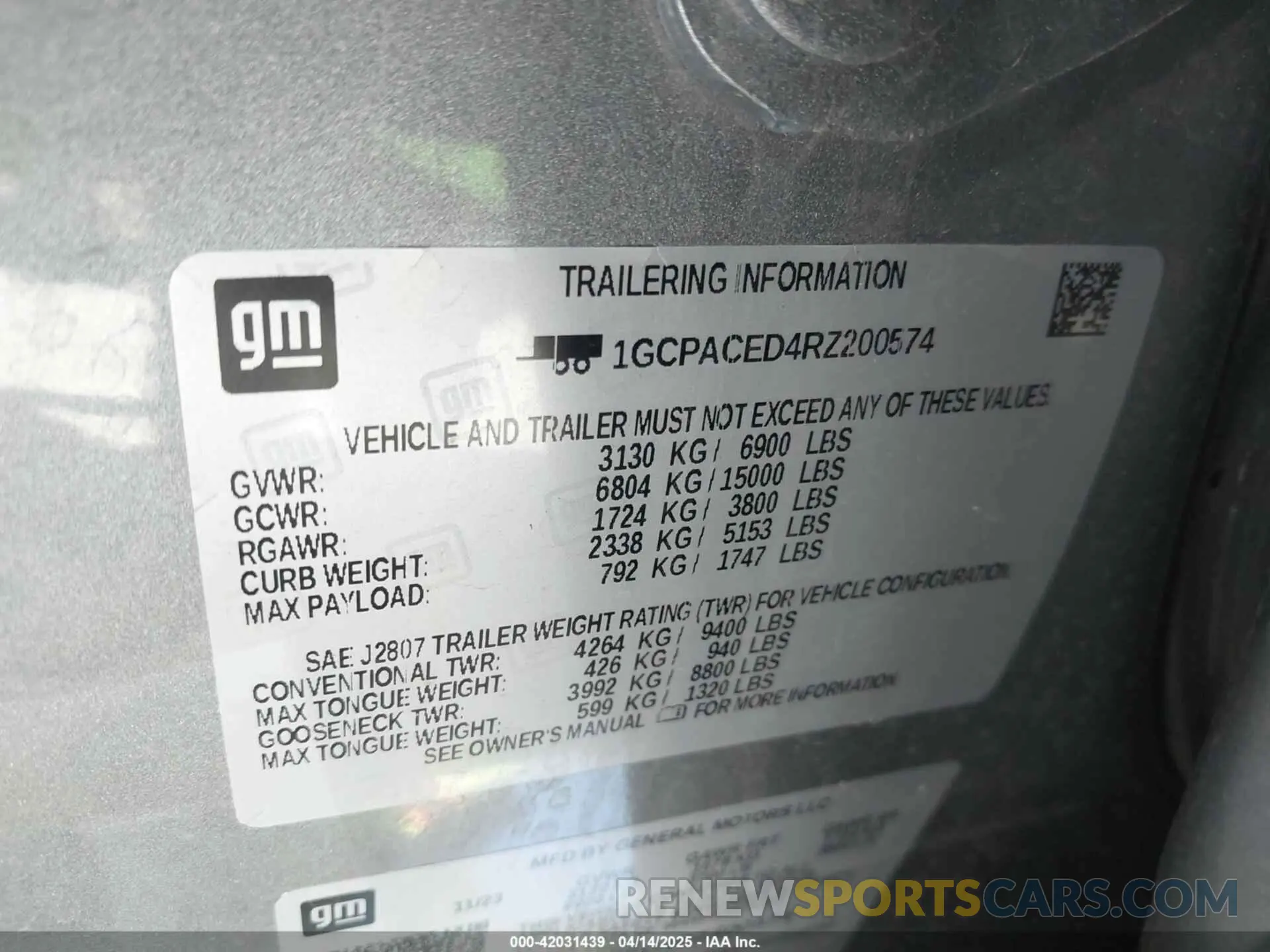 17 Photograph of a damaged car 1GCPACED4RZ200574 CHEVROLET SILVERADO 1500 2024