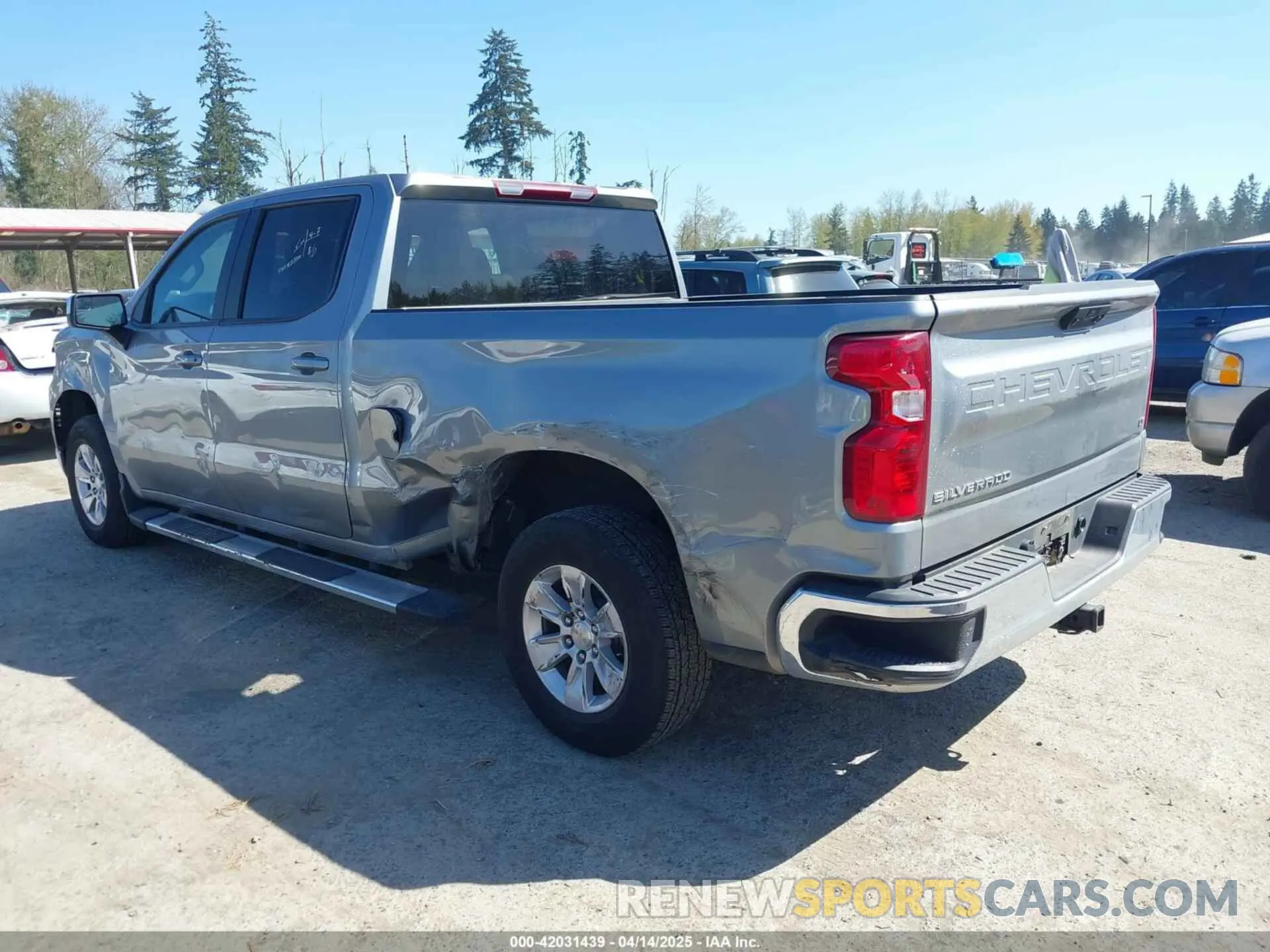 3 Photograph of a damaged car 1GCPACED4RZ200574 CHEVROLET SILVERADO 1500 2024