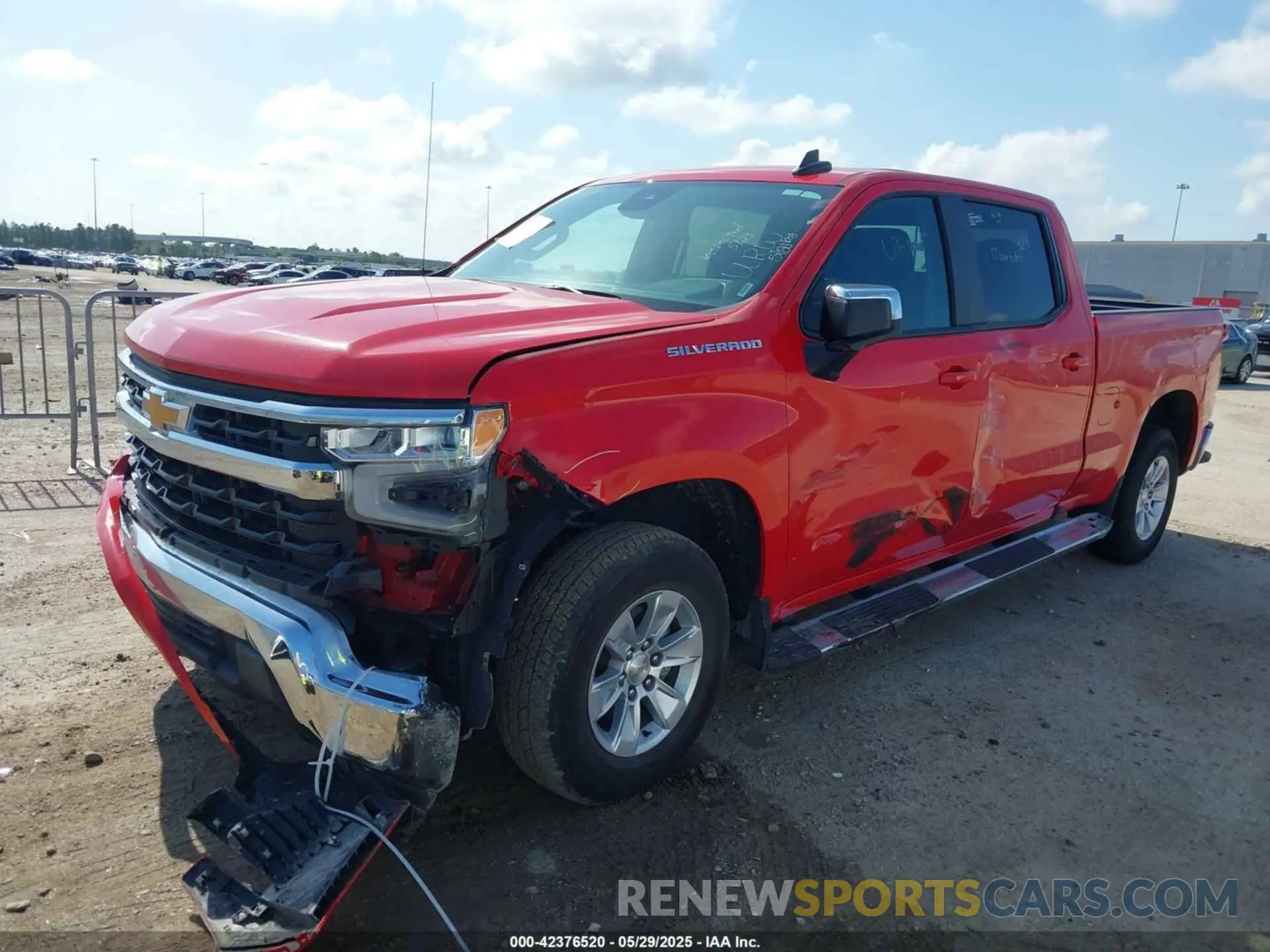 2 Photograph of a damaged car 1GCPACEK4RZ178199 CHEVROLET SILVERADO 1500 2024