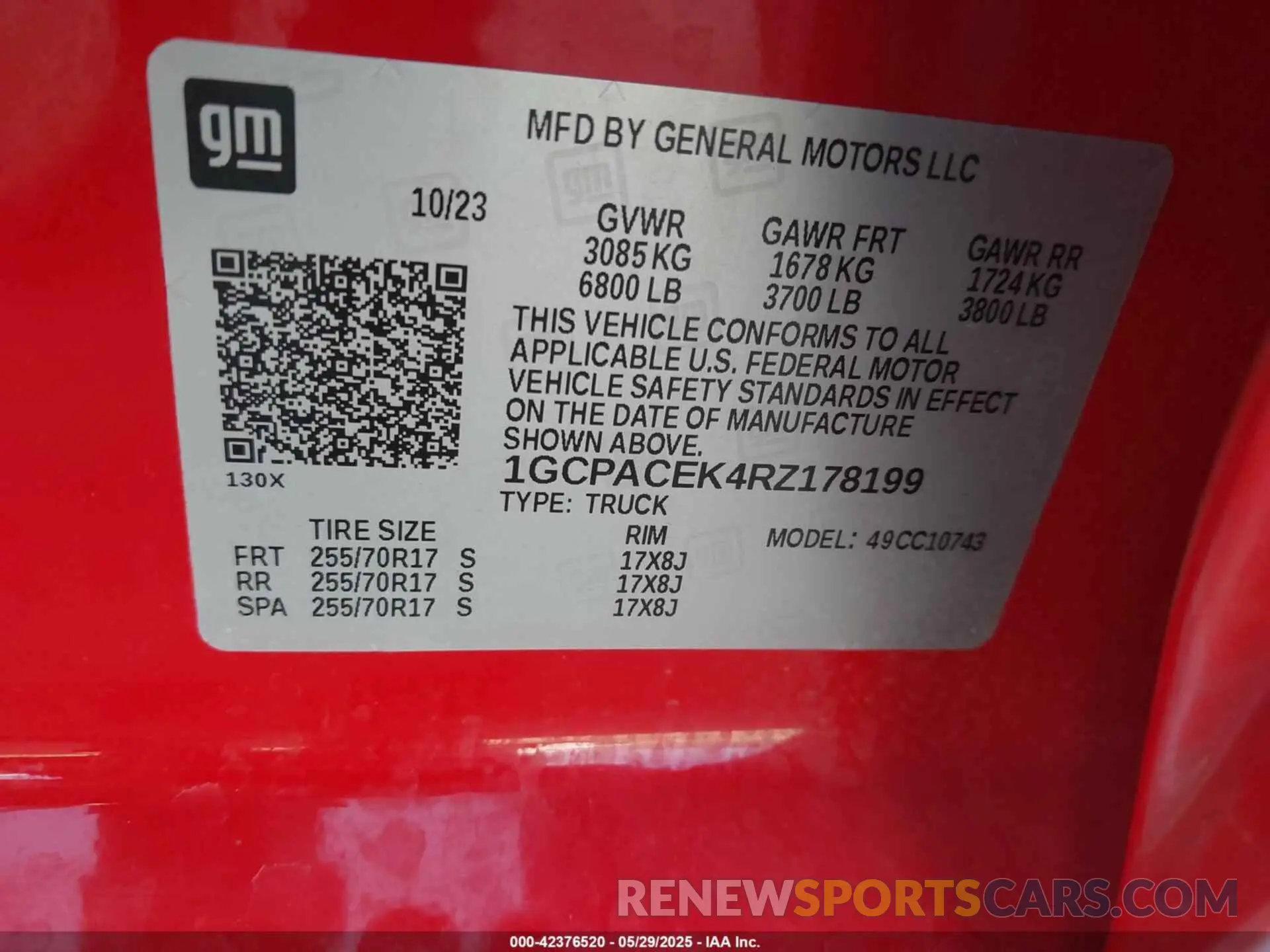 9 Photograph of a damaged car 1GCPACEK4RZ178199 CHEVROLET SILVERADO 1500 2024