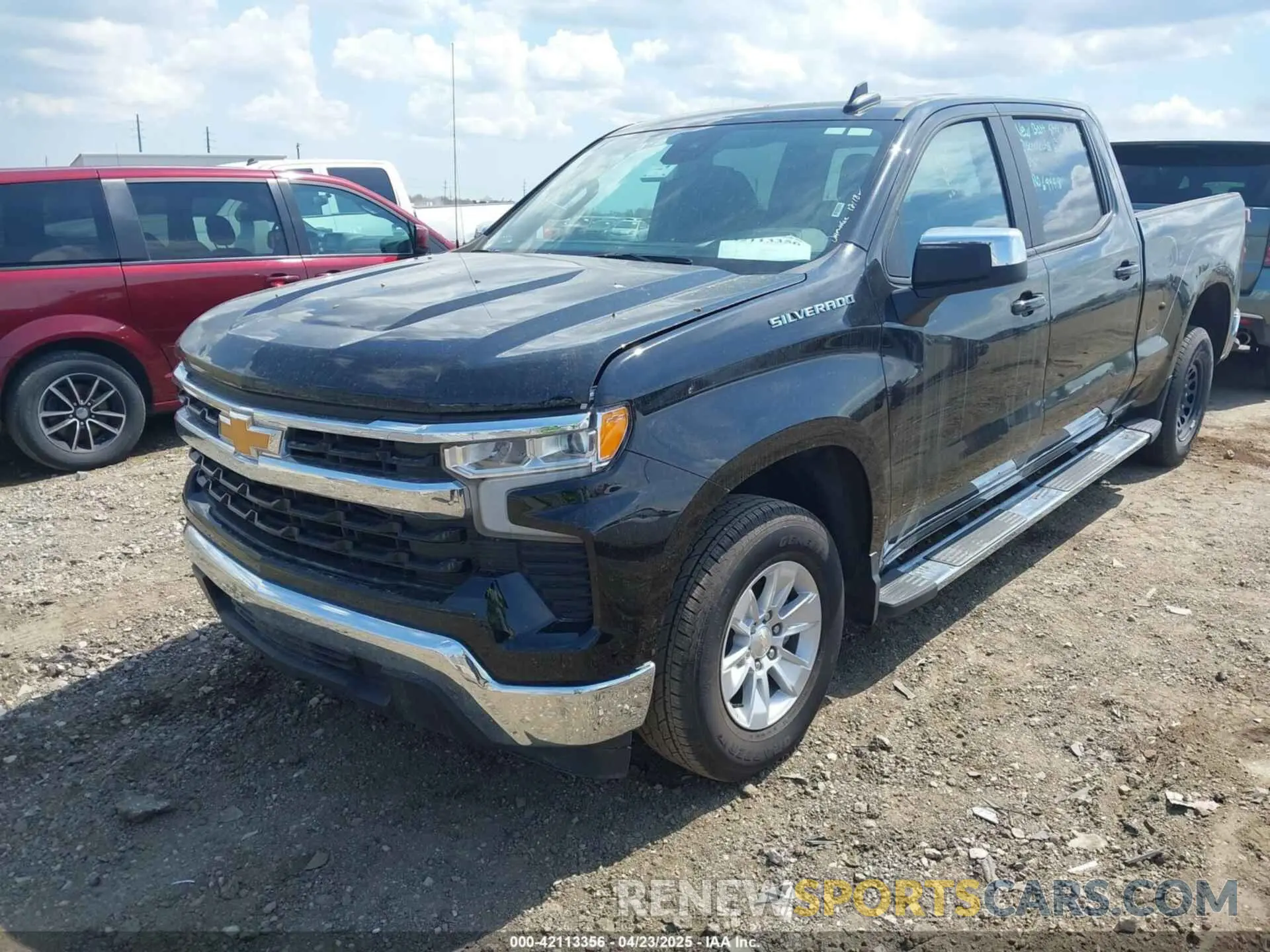 2 Photograph of a damaged car 1GCPACEK4RZ184083 CHEVROLET SILVERADO 1500 2024