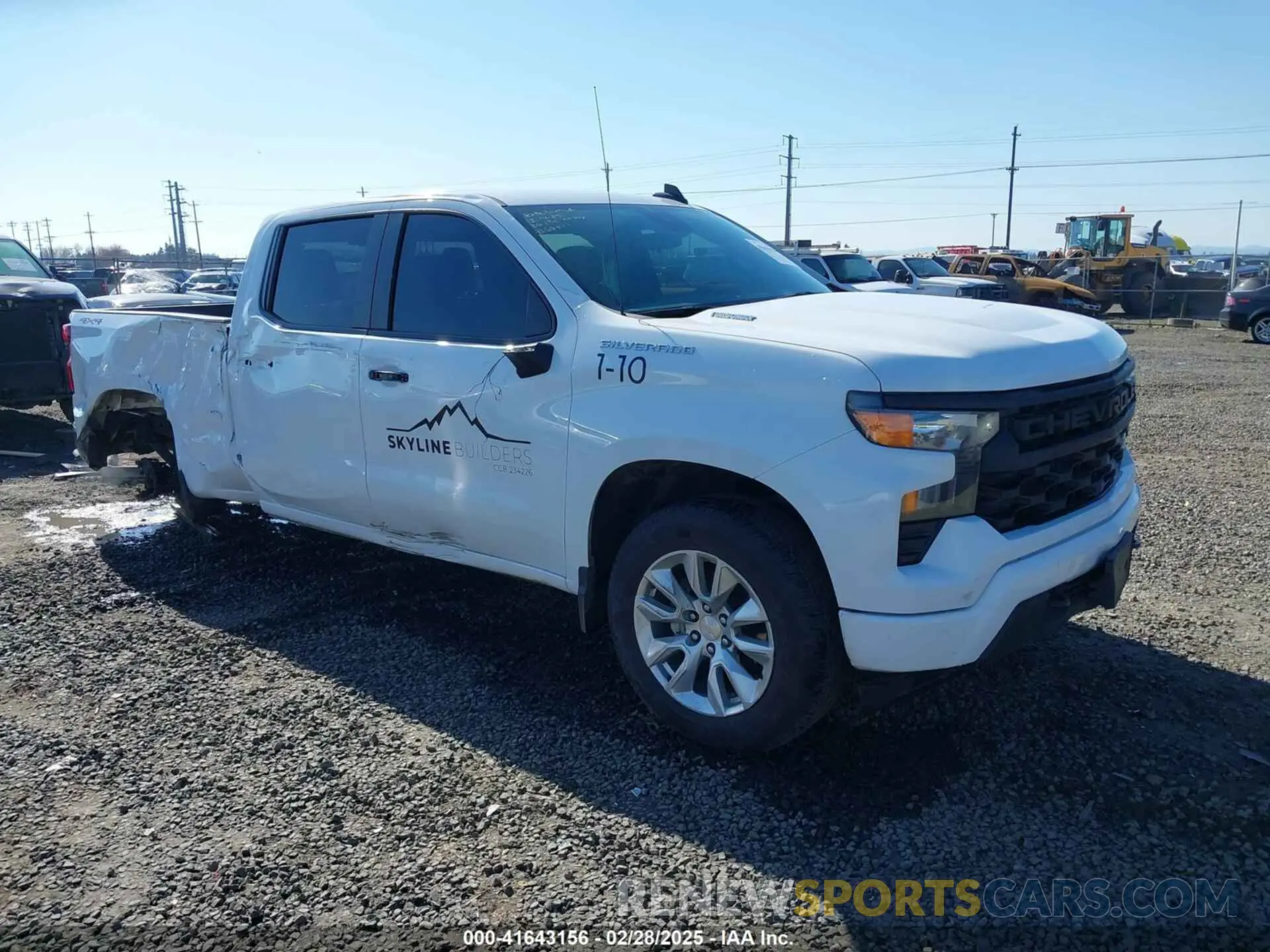 1 Photograph of a damaged car 1GCPDBEK2RZ329347 CHEVROLET SILVERADO 1500 2024