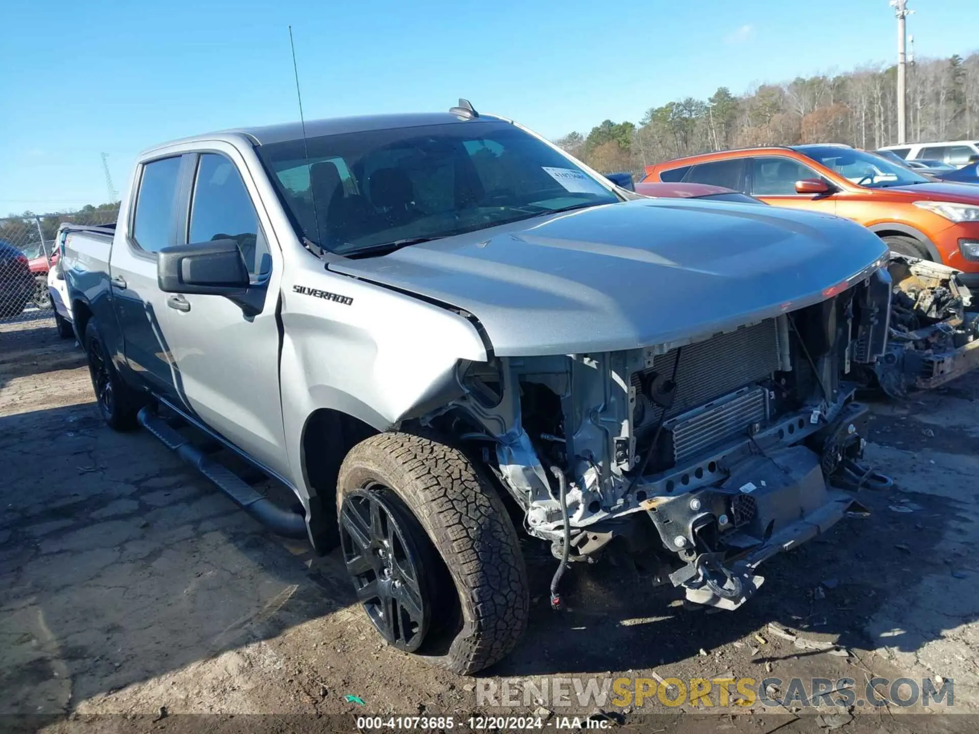 1 Photograph of a damaged car 1GCPDBEK4RZ233798 CHEVROLET SILVERADO 1500 2024