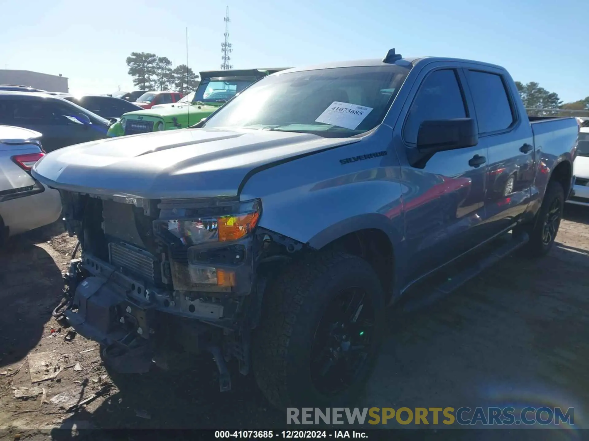 2 Photograph of a damaged car 1GCPDBEK4RZ233798 CHEVROLET SILVERADO 1500 2024