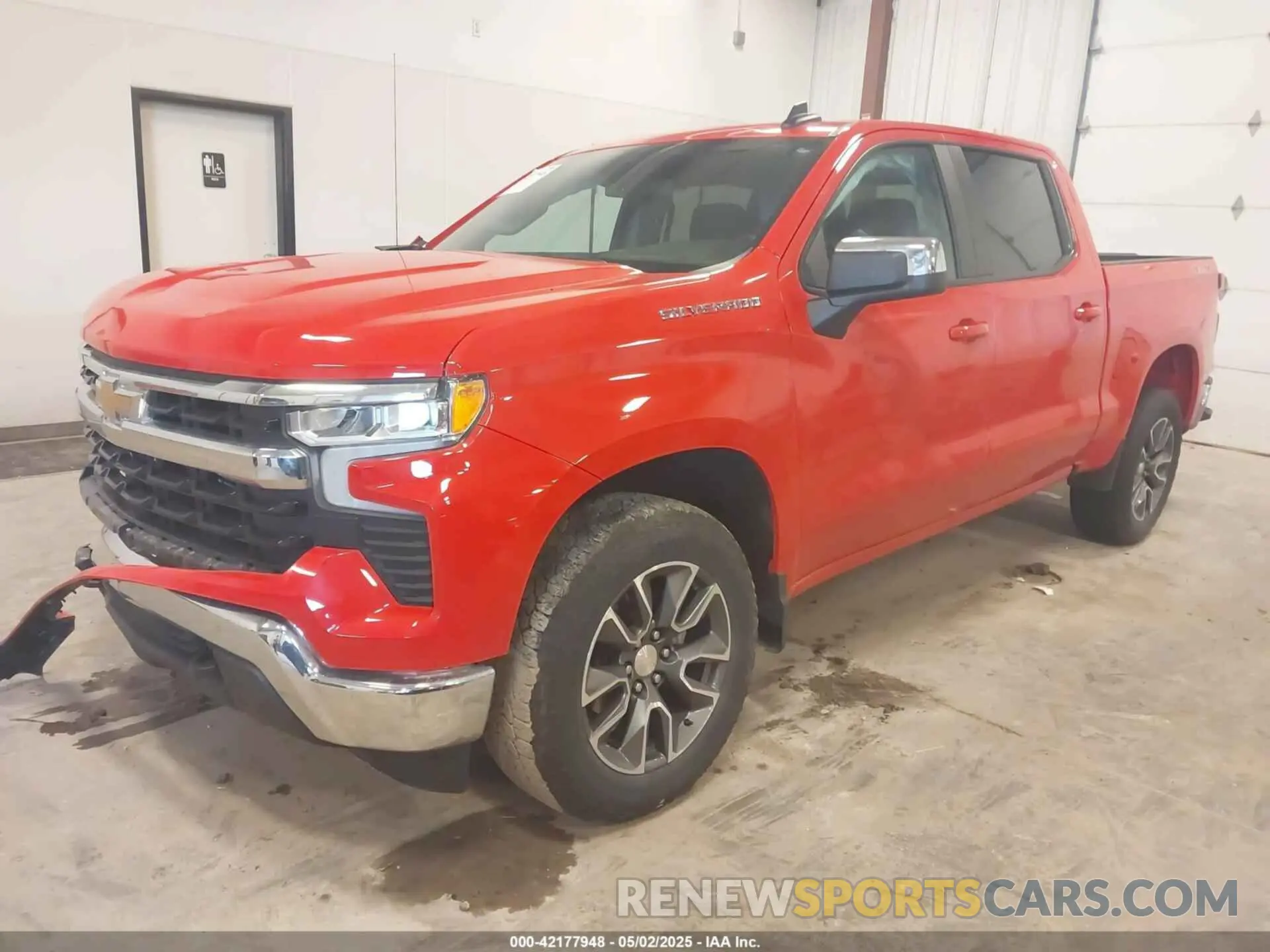 2 Photograph of a damaged car 1GCPDKEK0RZ107566 CHEVROLET SILVERADO 1500 2024