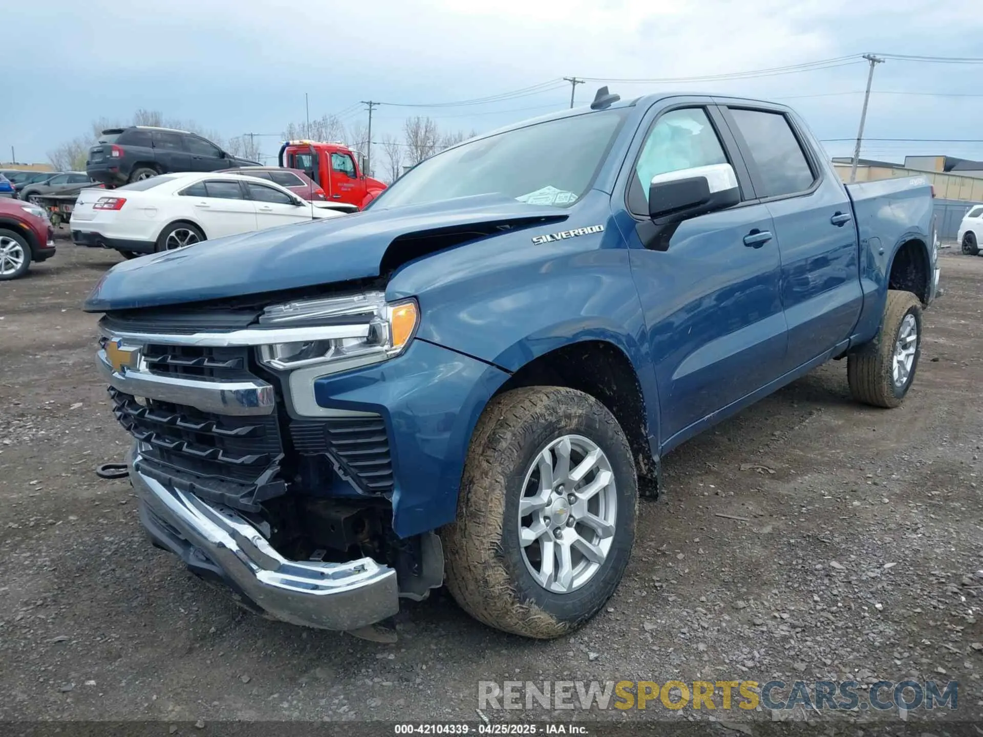 2 Photograph of a damaged car 1GCPDKEK7RZ196505 CHEVROLET SILVERADO 1500 2024