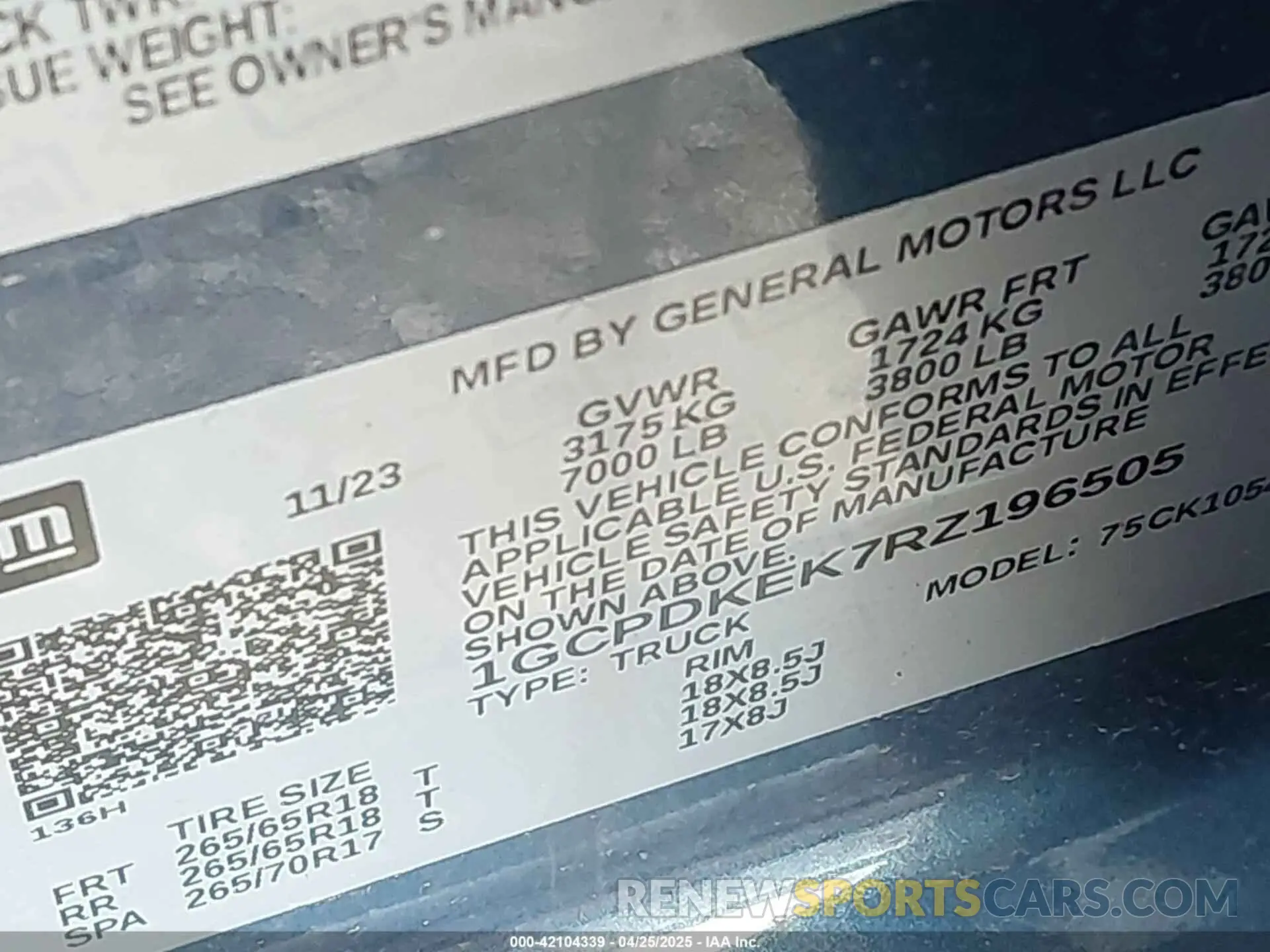 9 Photograph of a damaged car 1GCPDKEK7RZ196505 CHEVROLET SILVERADO 1500 2024