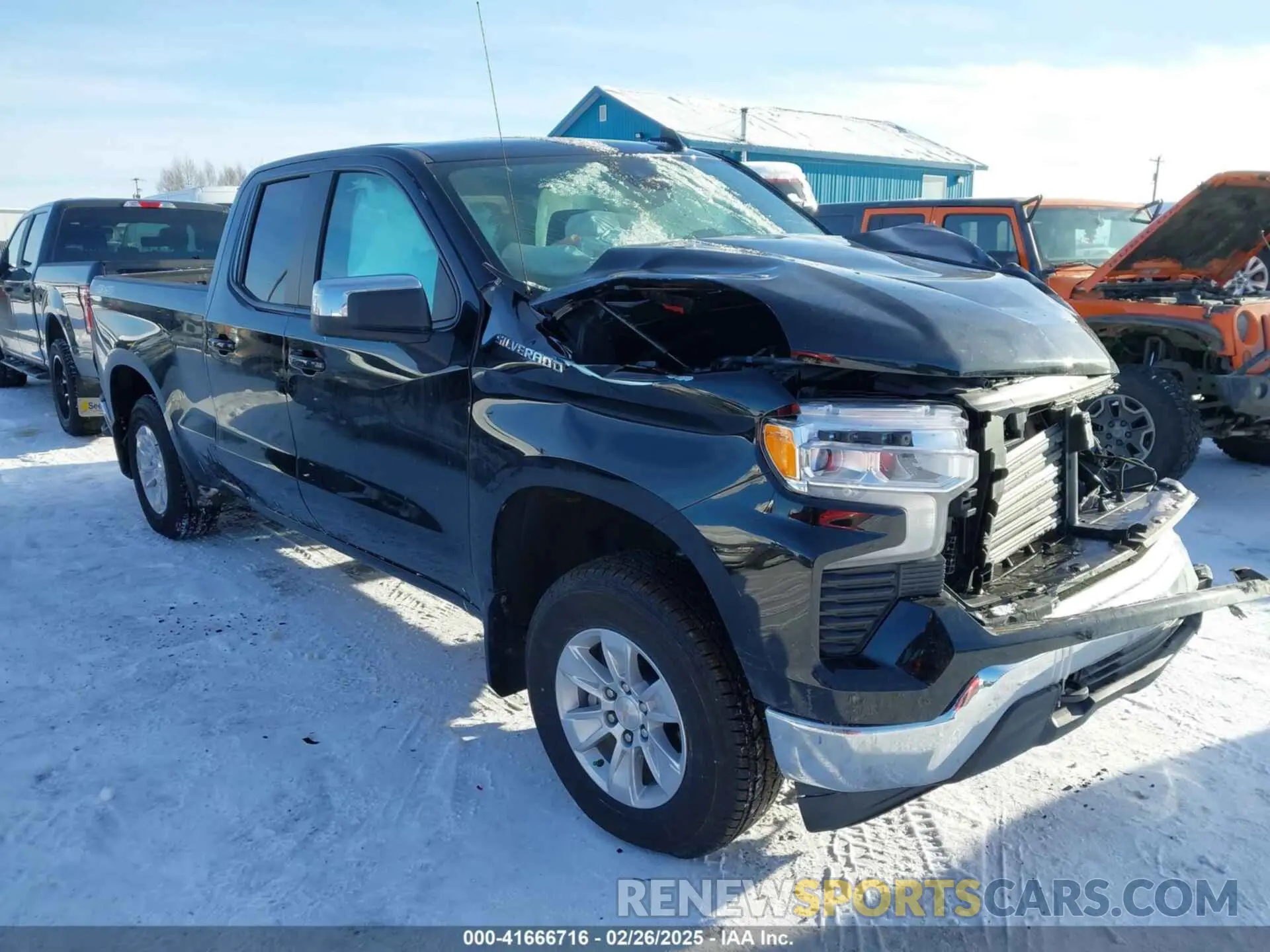 1 Photograph of a damaged car 1GCRDDEK8RZ285441 CHEVROLET SILVERADO 1500 2024