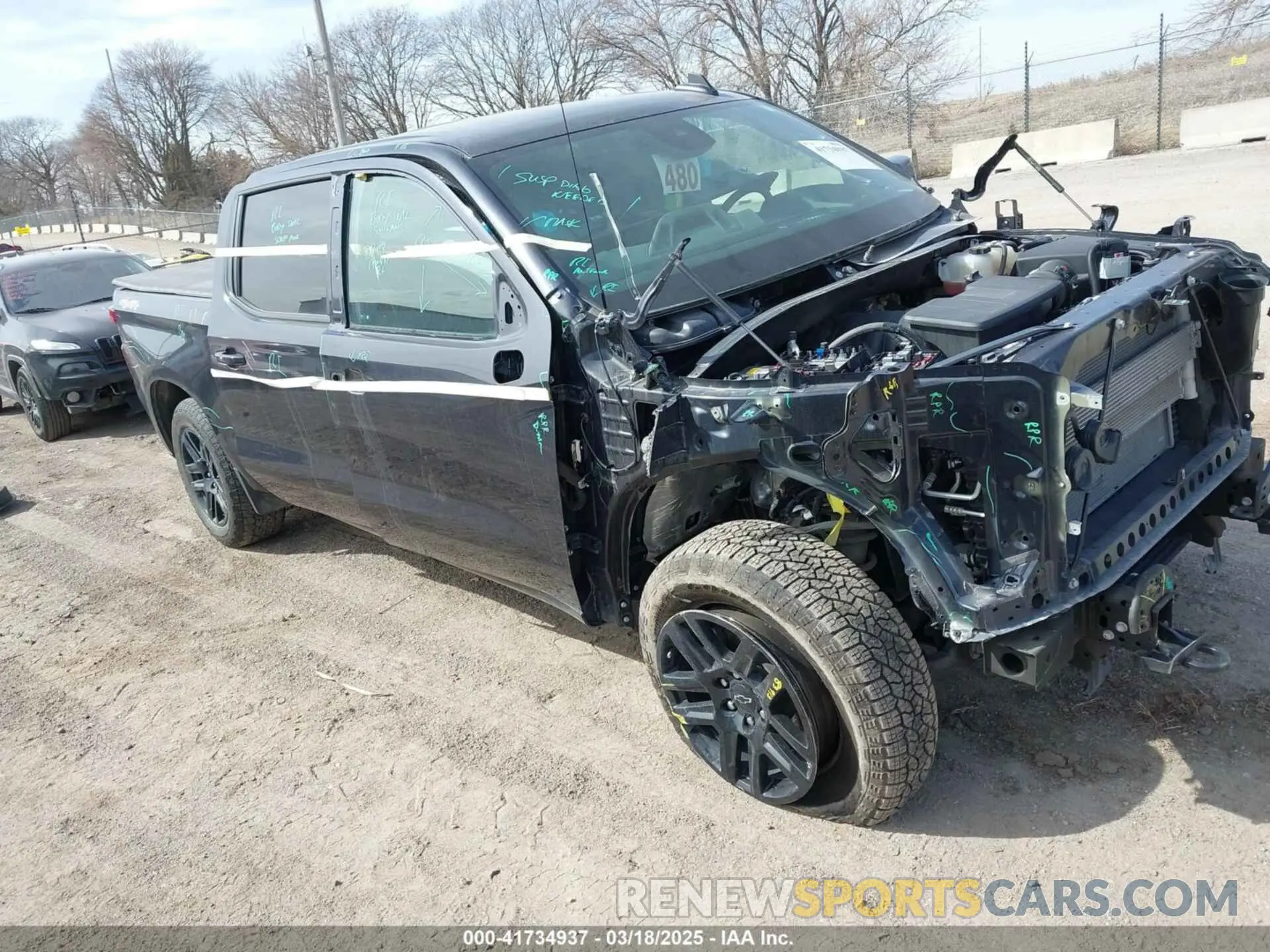 1 Photograph of a damaged car 1GCUDEED2RZ103749 CHEVROLET SILVERADO 1500 2024