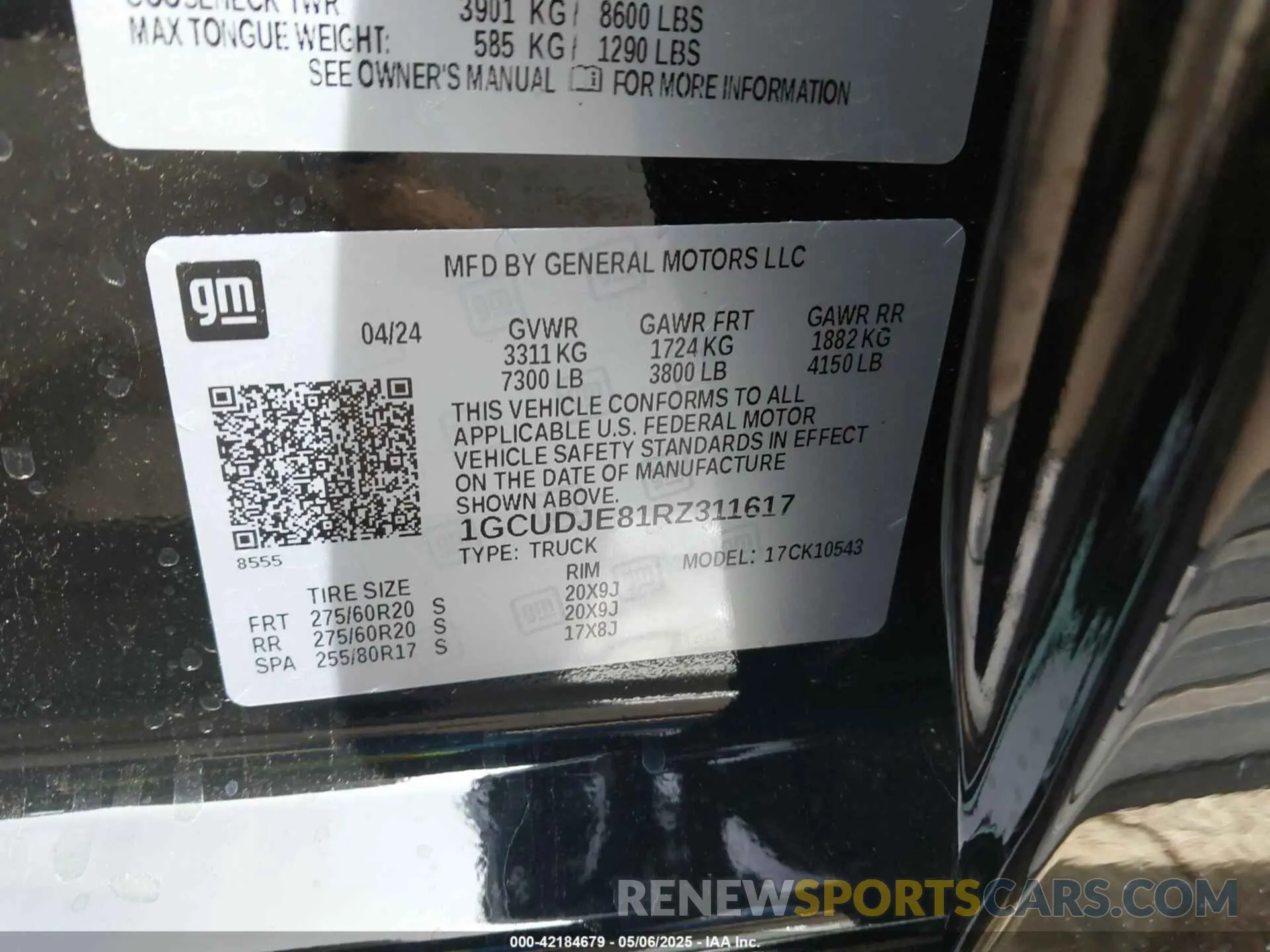 9 Photograph of a damaged car 1GCUDJE81RZ311617 CHEVROLET SILVERADO 1500 2024
