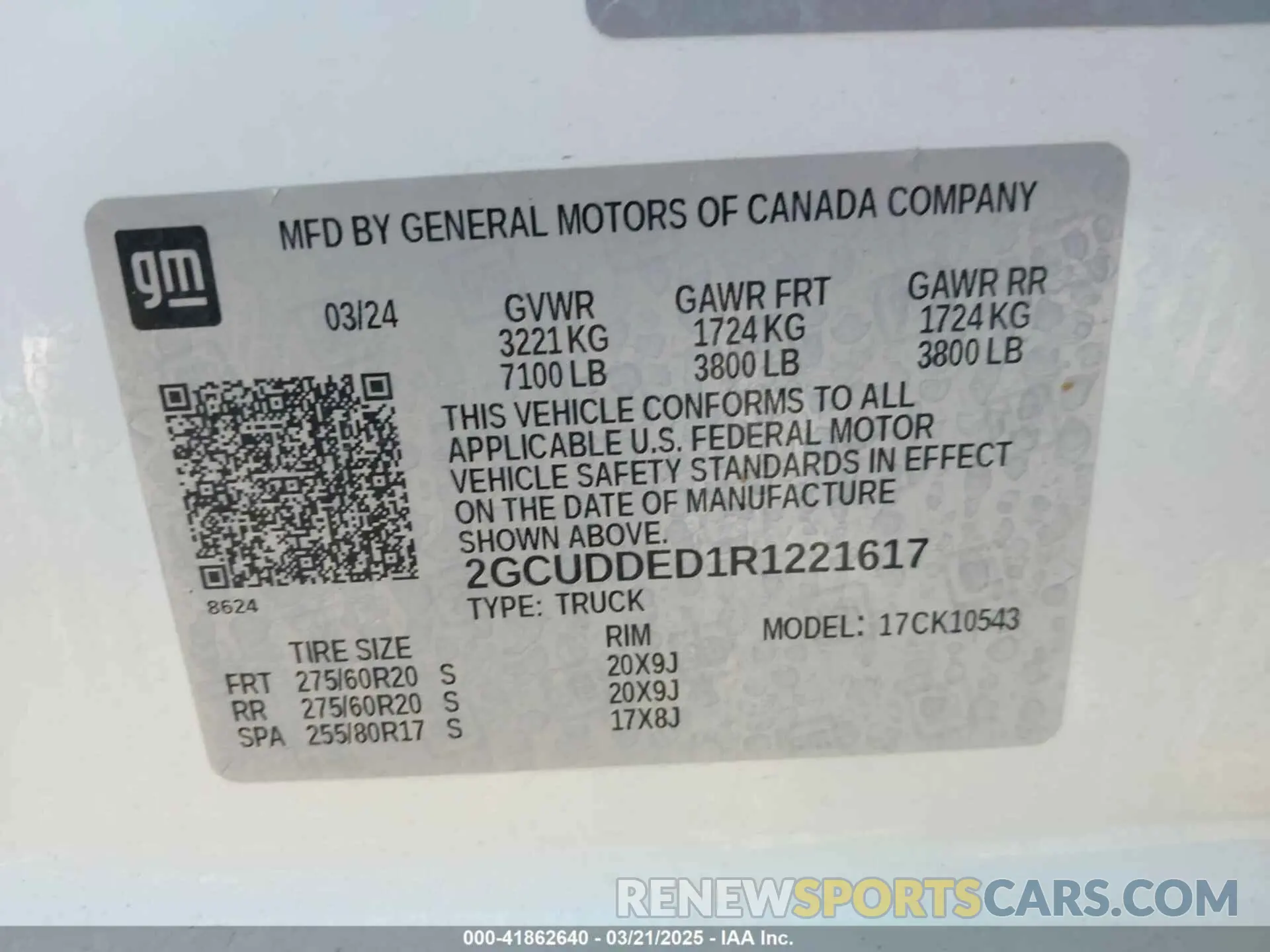 9 Photograph of a damaged car 2GCUDDED1R1221617 CHEVROLET SILVERADO 1500 2024