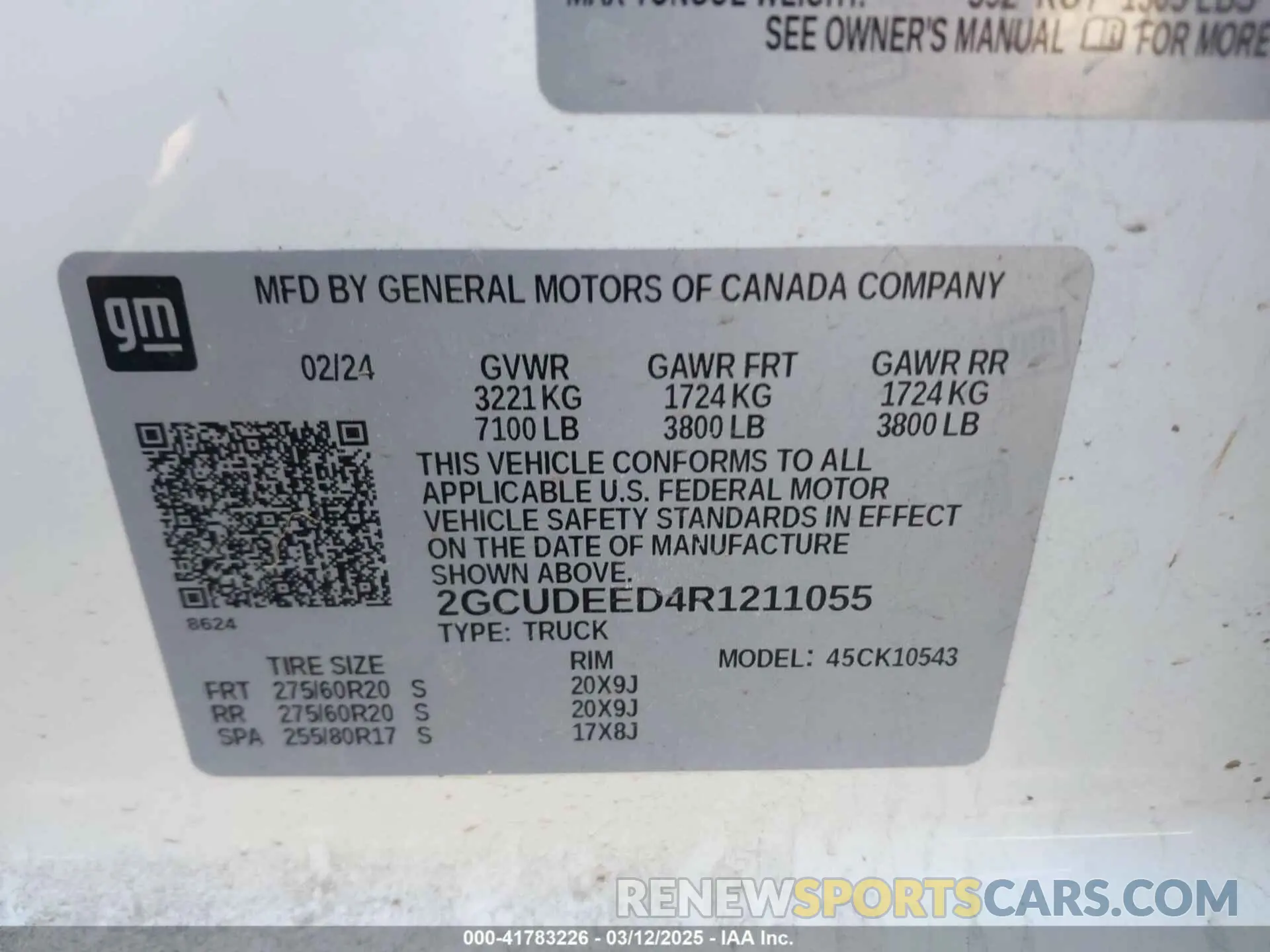 9 Photograph of a damaged car 2GCUDEED4R1211055 CHEVROLET SILVERADO 1500 2024
