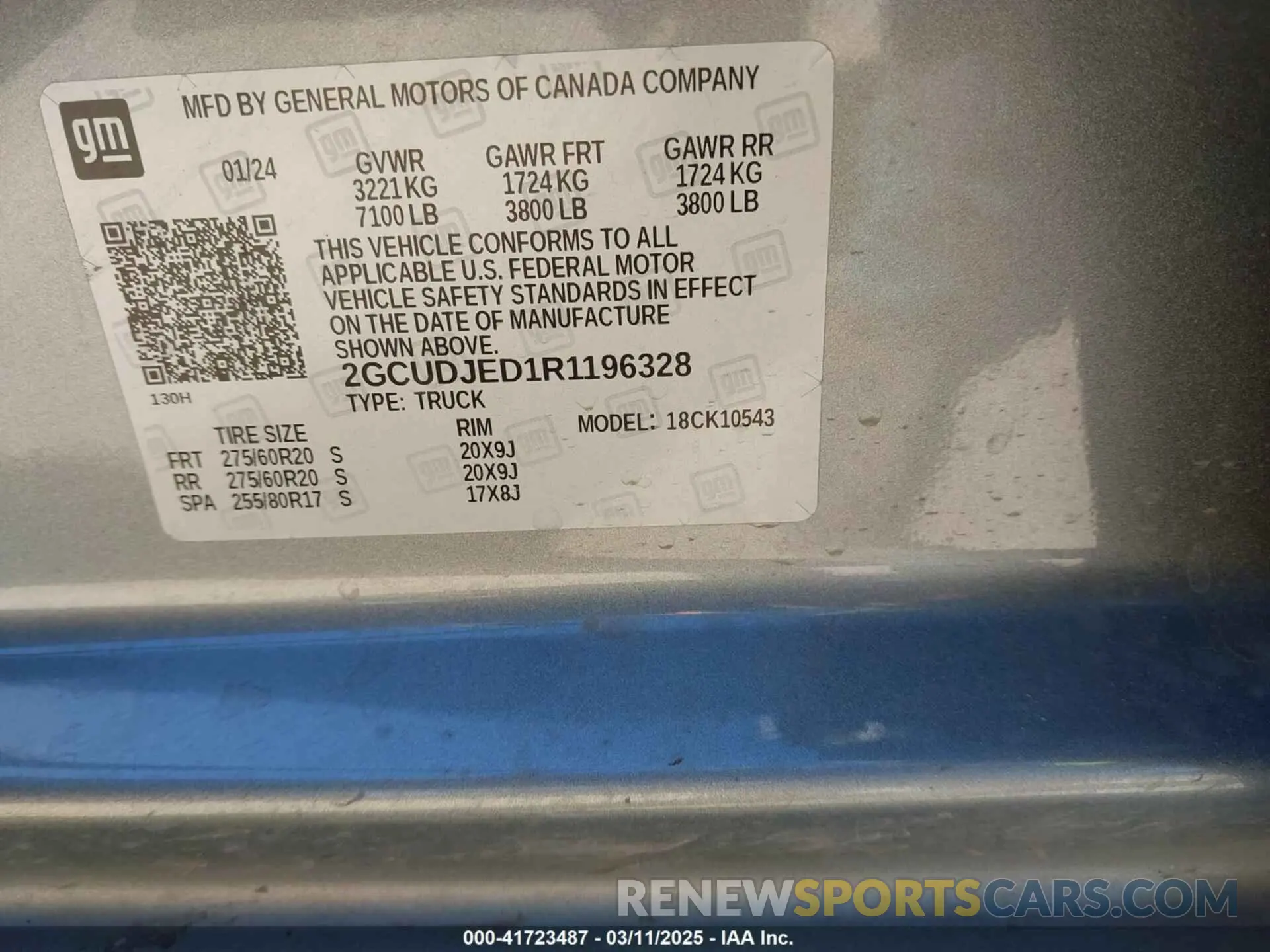 9 Photograph of a damaged car 2GCUDJED1R1196328 CHEVROLET SILVERADO 1500 2024