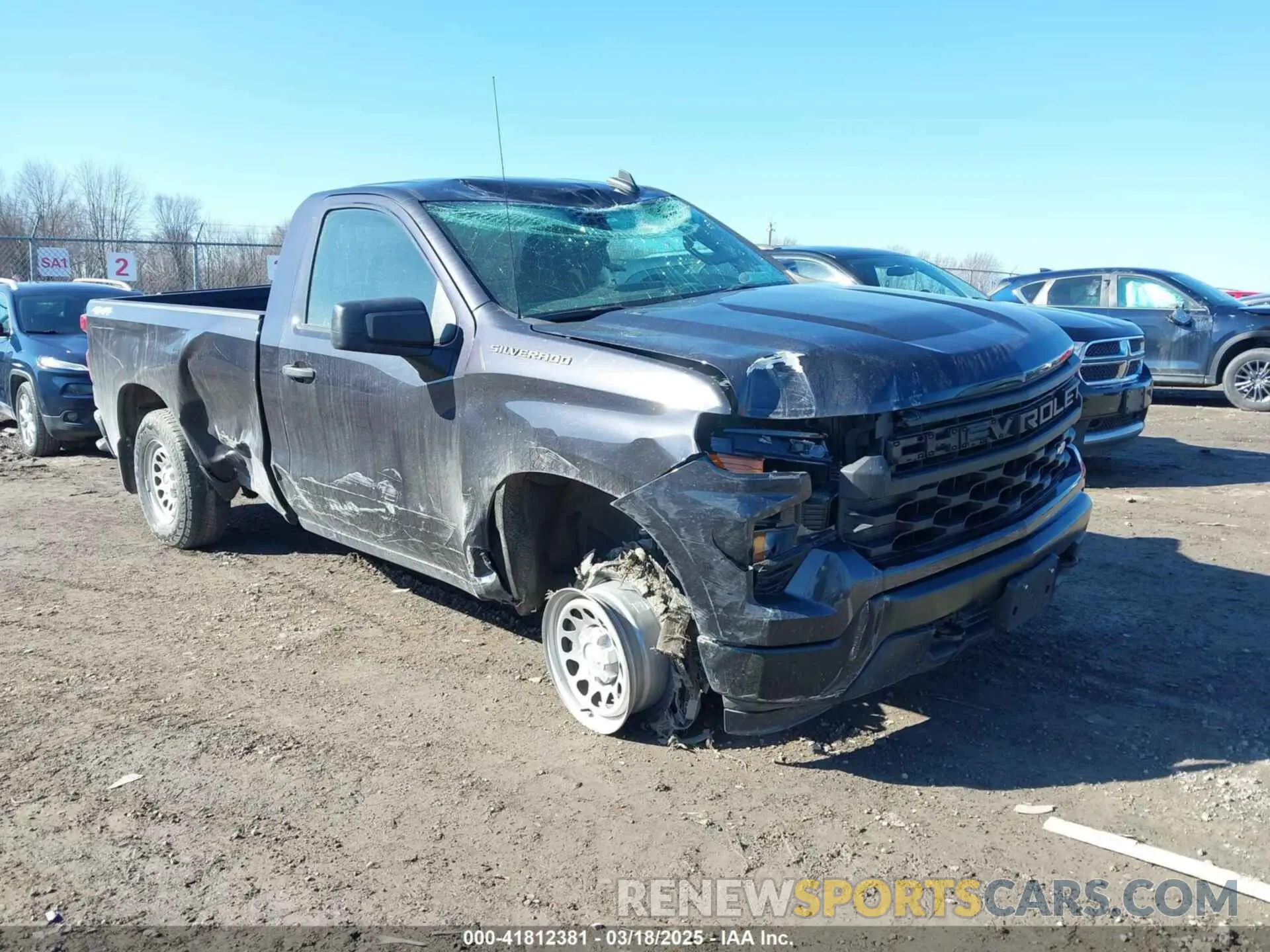 1 Photograph of a damaged car 3GCNDAEDXRG317577 CHEVROLET SILVERADO 1500 2024