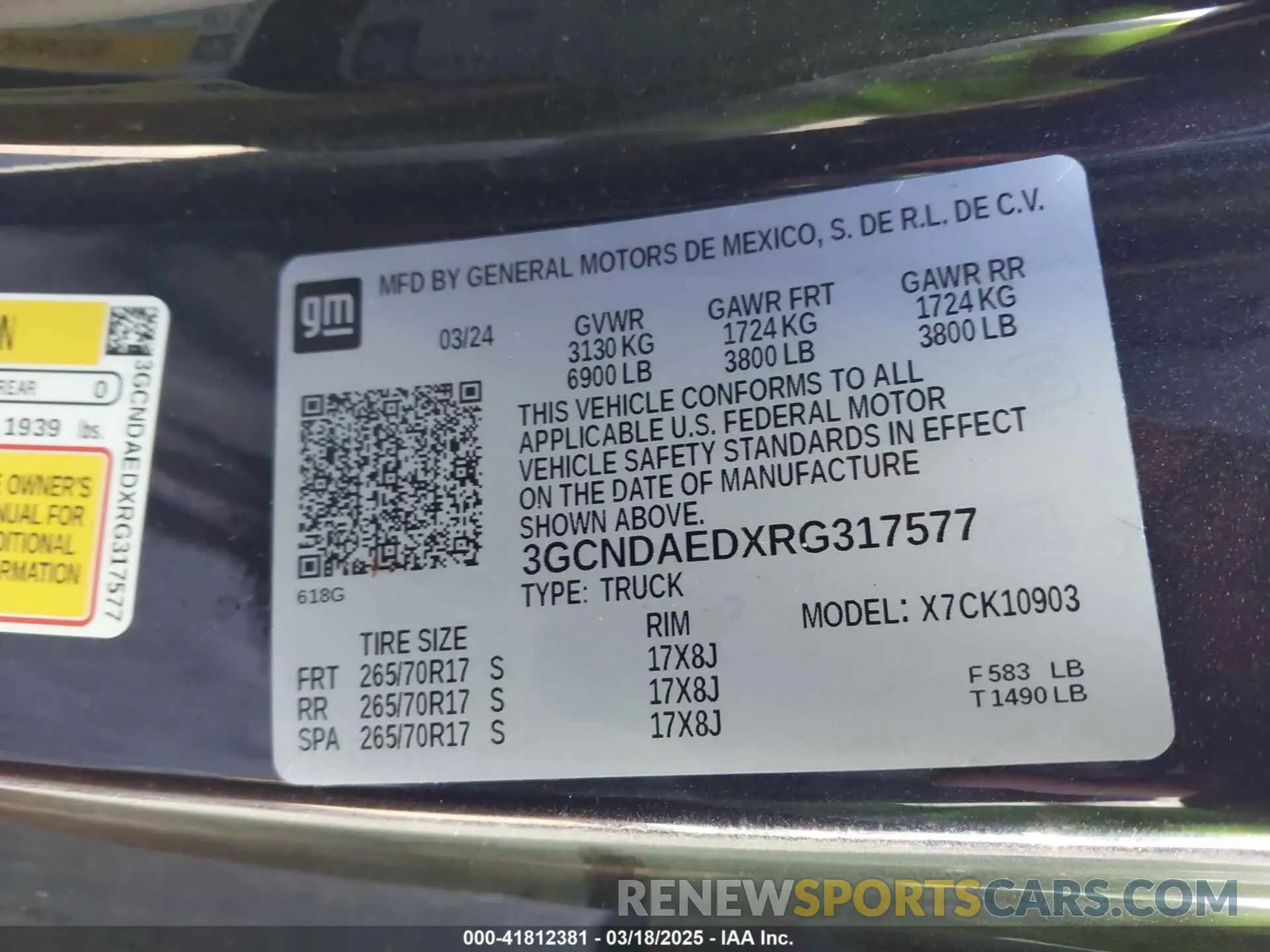 9 Photograph of a damaged car 3GCNDAEDXRG317577 CHEVROLET SILVERADO 1500 2024