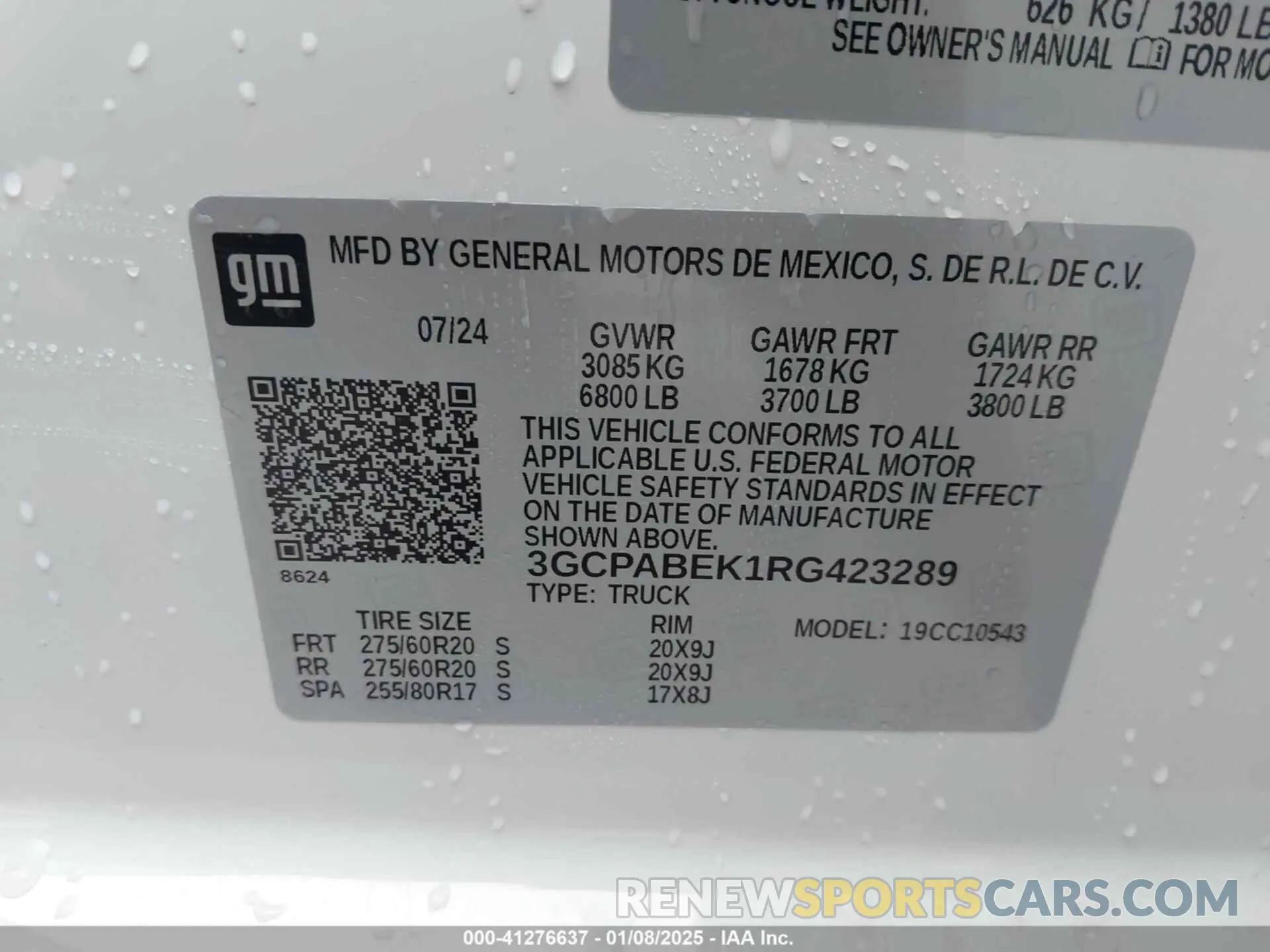 9 Photograph of a damaged car 3GCPABEK1RG423289 CHEVROLET SILVERADO 1500 2024