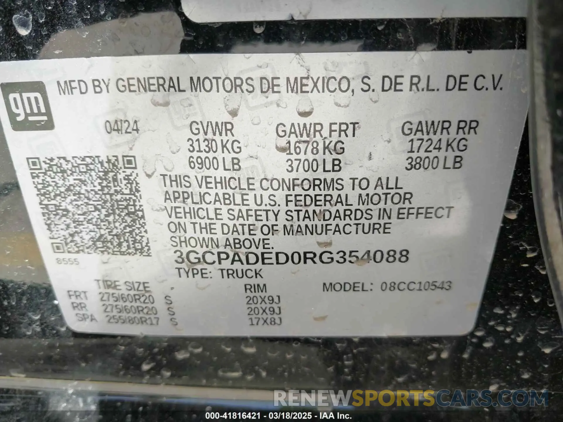 9 Photograph of a damaged car 3GCPADED0RG354088 CHEVROLET SILVERADO 1500 2024