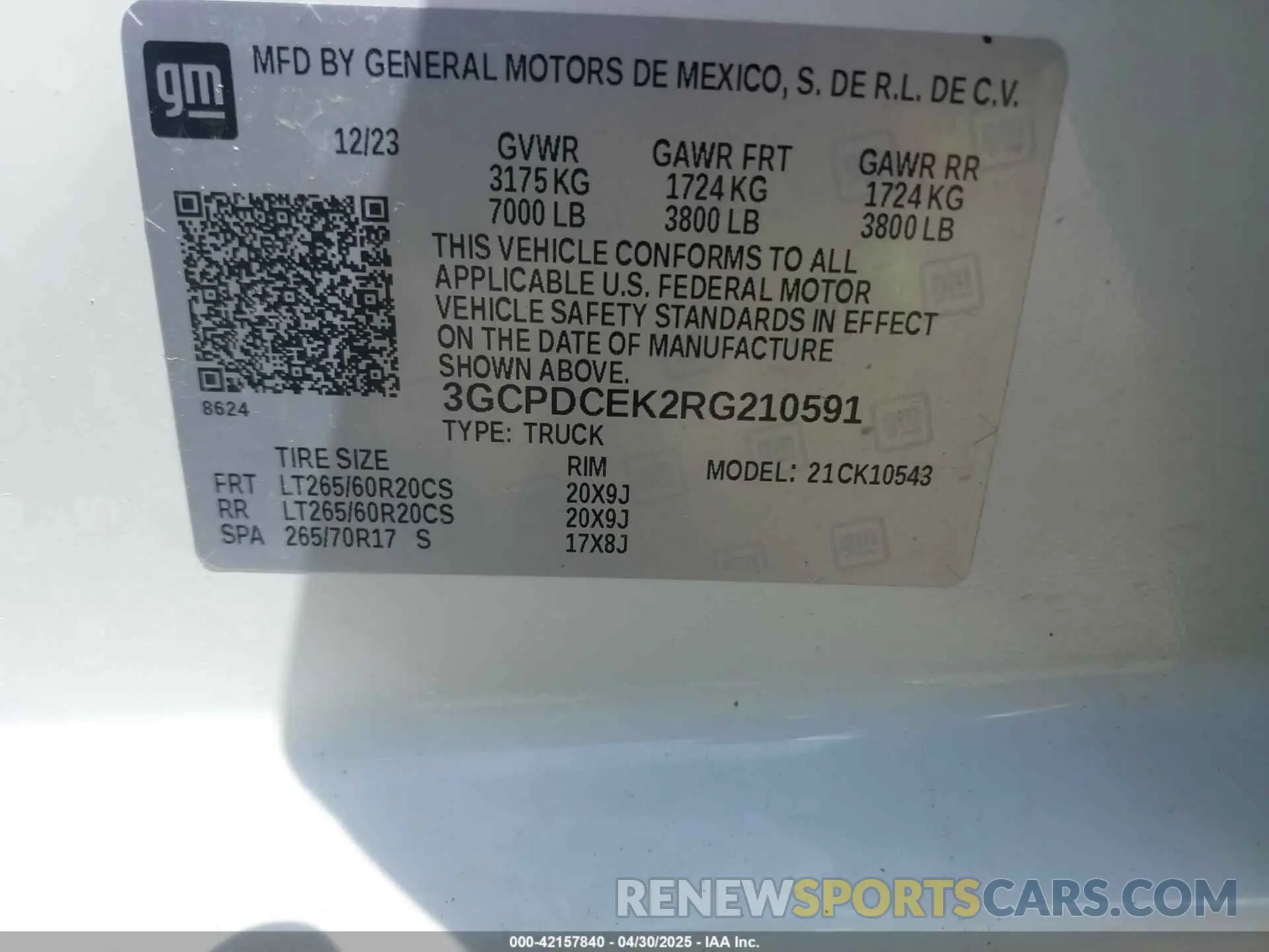 9 Photograph of a damaged car 3GCPDCEK2RG210591 CHEVROLET SILVERADO 1500 2024