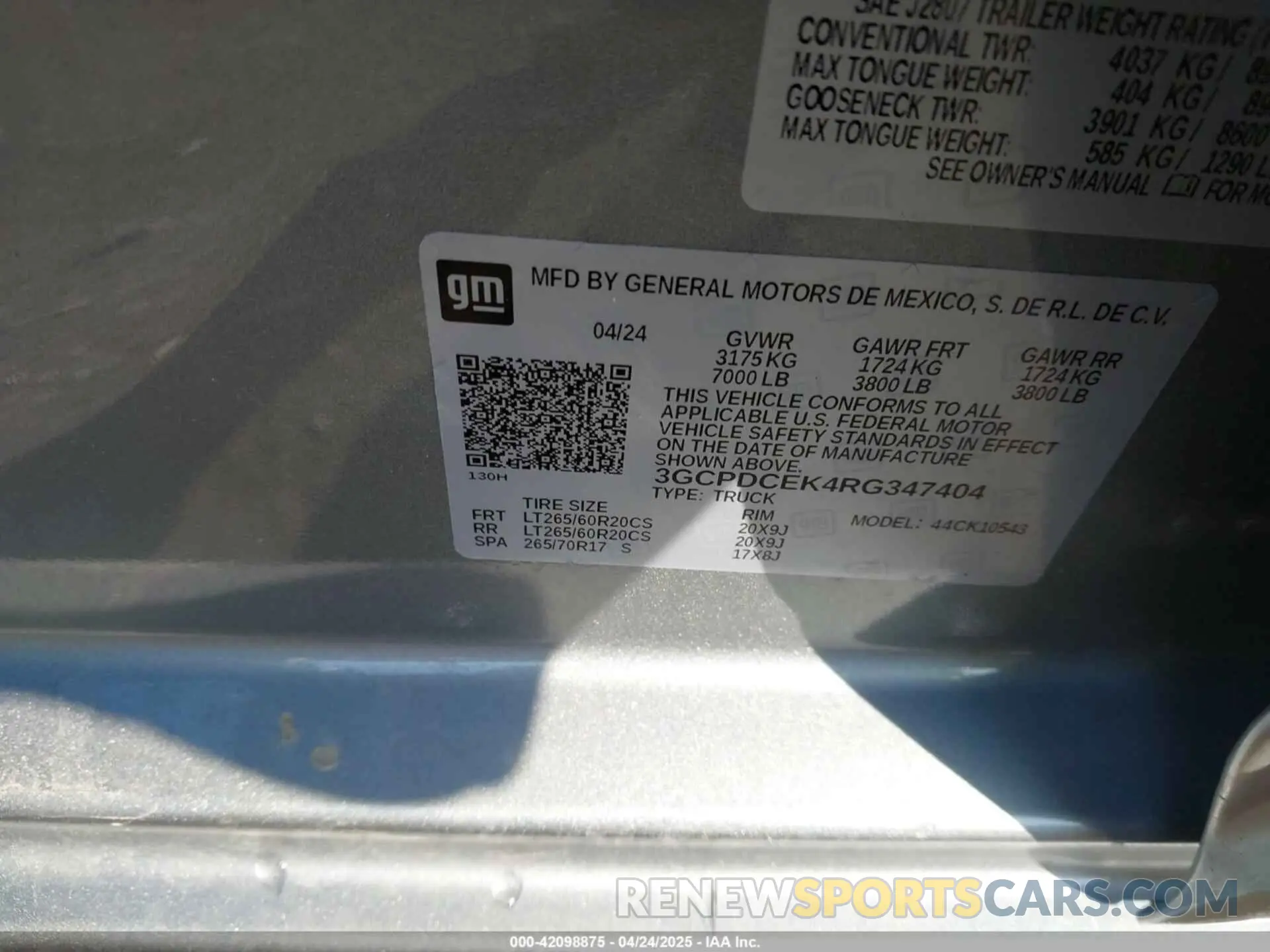 9 Photograph of a damaged car 3GCPDCEK4RG347404 CHEVROLET SILVERADO 1500 2024