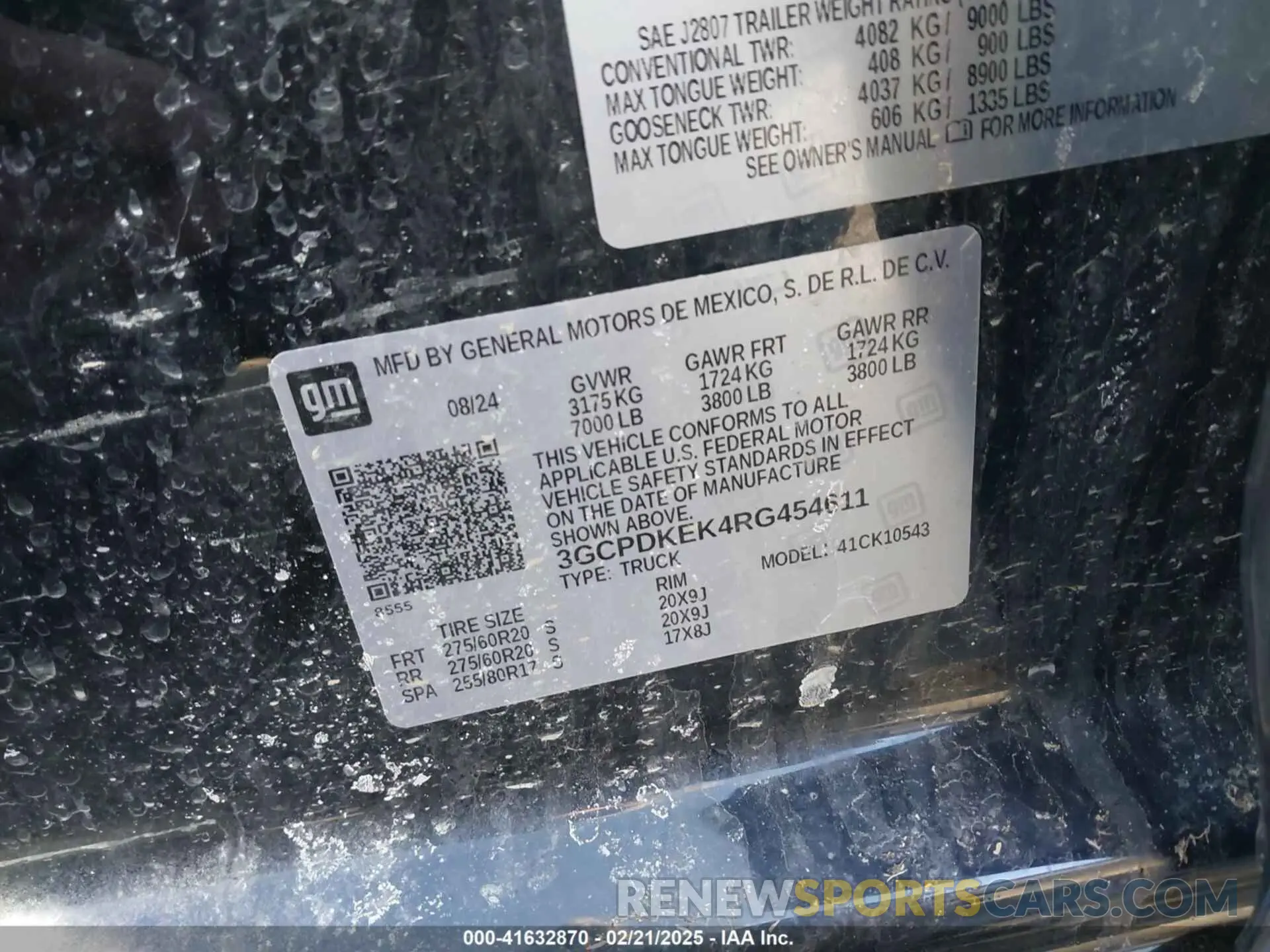 9 Photograph of a damaged car 3GCPDKEK4RG454611 CHEVROLET SILVERADO 1500 2024